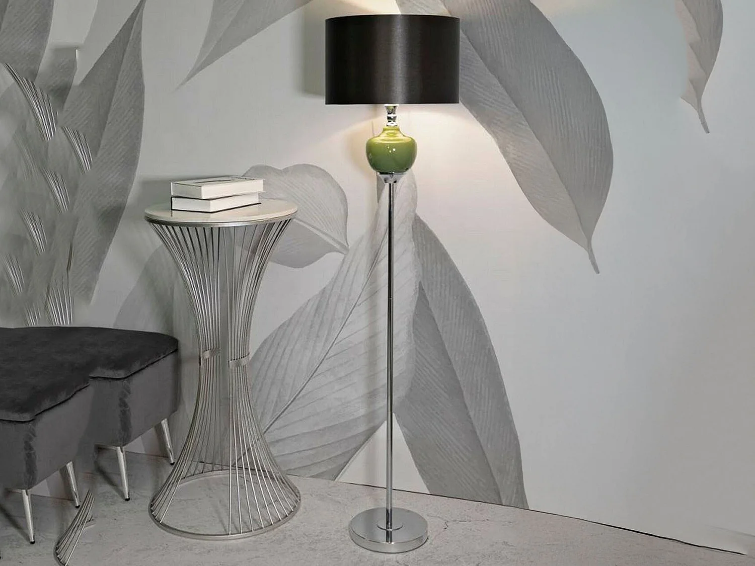 Stehlampe Stiviere, Fassung E27, Weiß