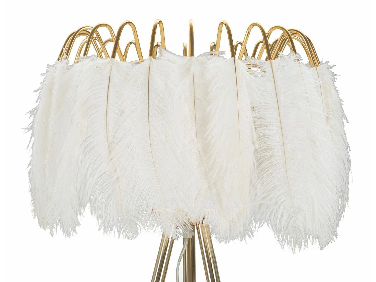Vloerlamp Millefleur, lampenkap, wit, E27-fitting, snoerschakelaar
