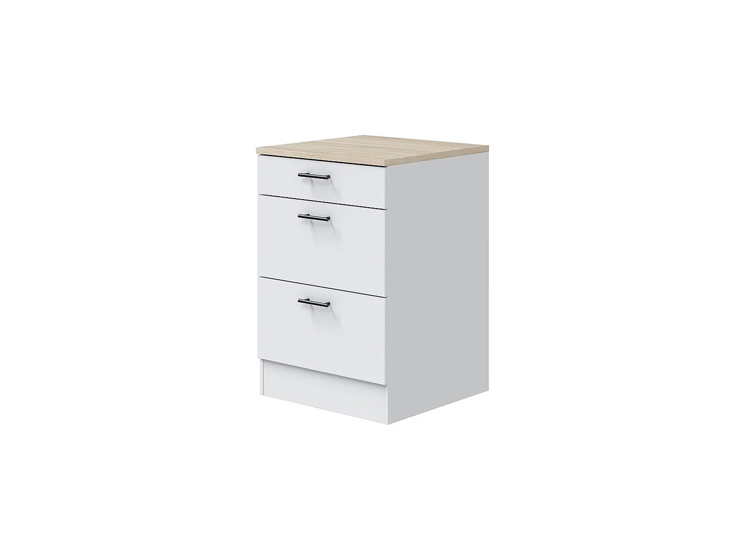 Ensemble de meubles de buanderie Sesleria, 4 tiroirs, 60x160x211h cm blanc