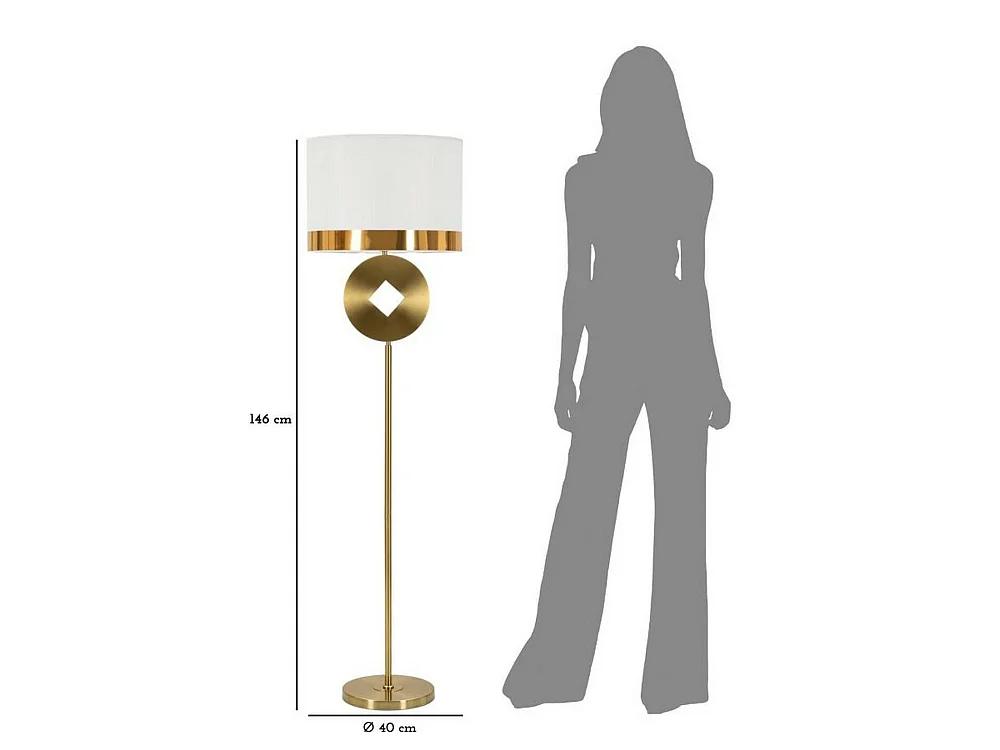 Telero vloerlamp, lampenkap, wit, E27-fitting, trekkoordschakelaar