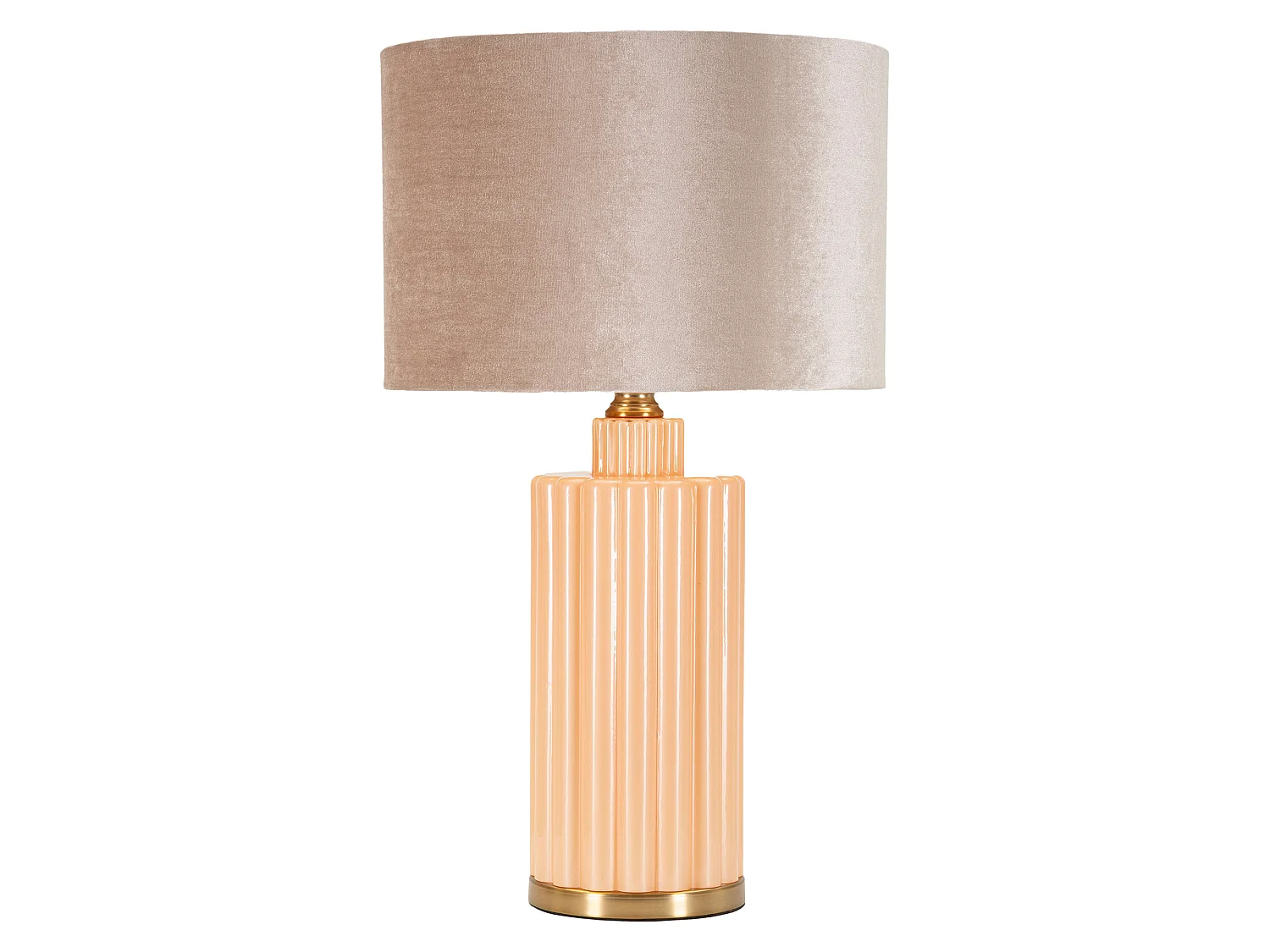 Lampadaire de Table Dabaparo, Nécessite 1 Ampoule, Rose Perlé, Abat-jour, Douille e27