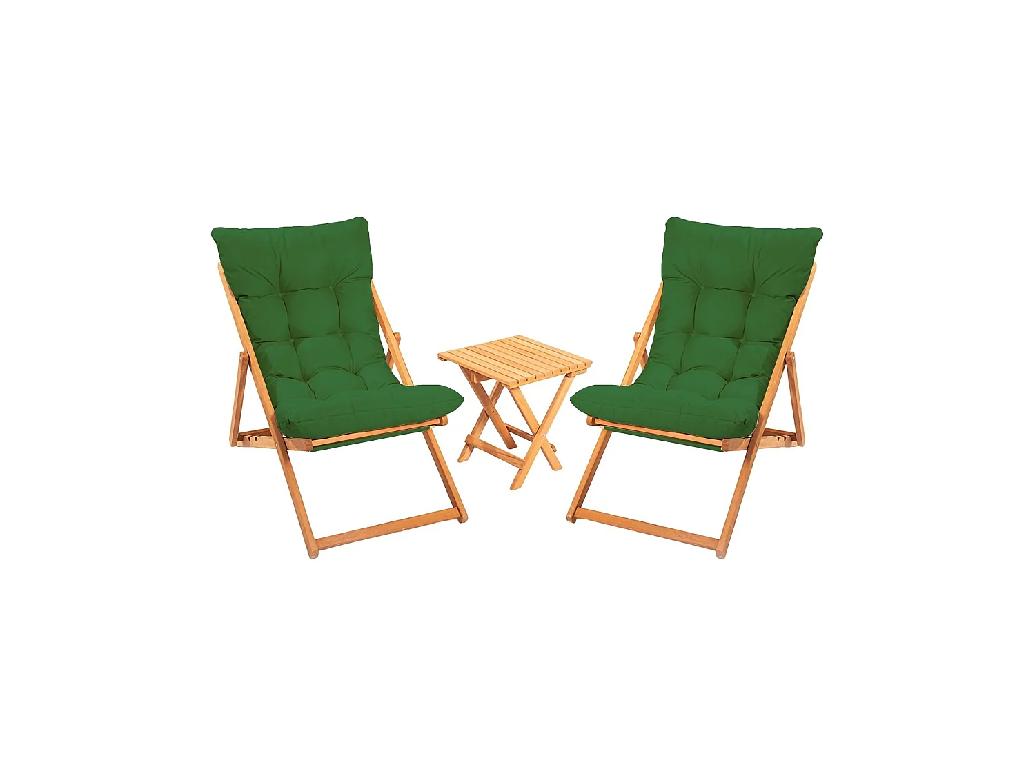 Ensemble Table et Chaises Leni, 2 Places, Marron