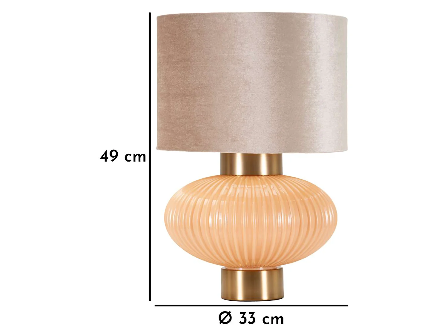 Lampe de Table Fanoti, Nécessite 1 Ampoule, Rose Nacré, Abat-jour, Douille e27