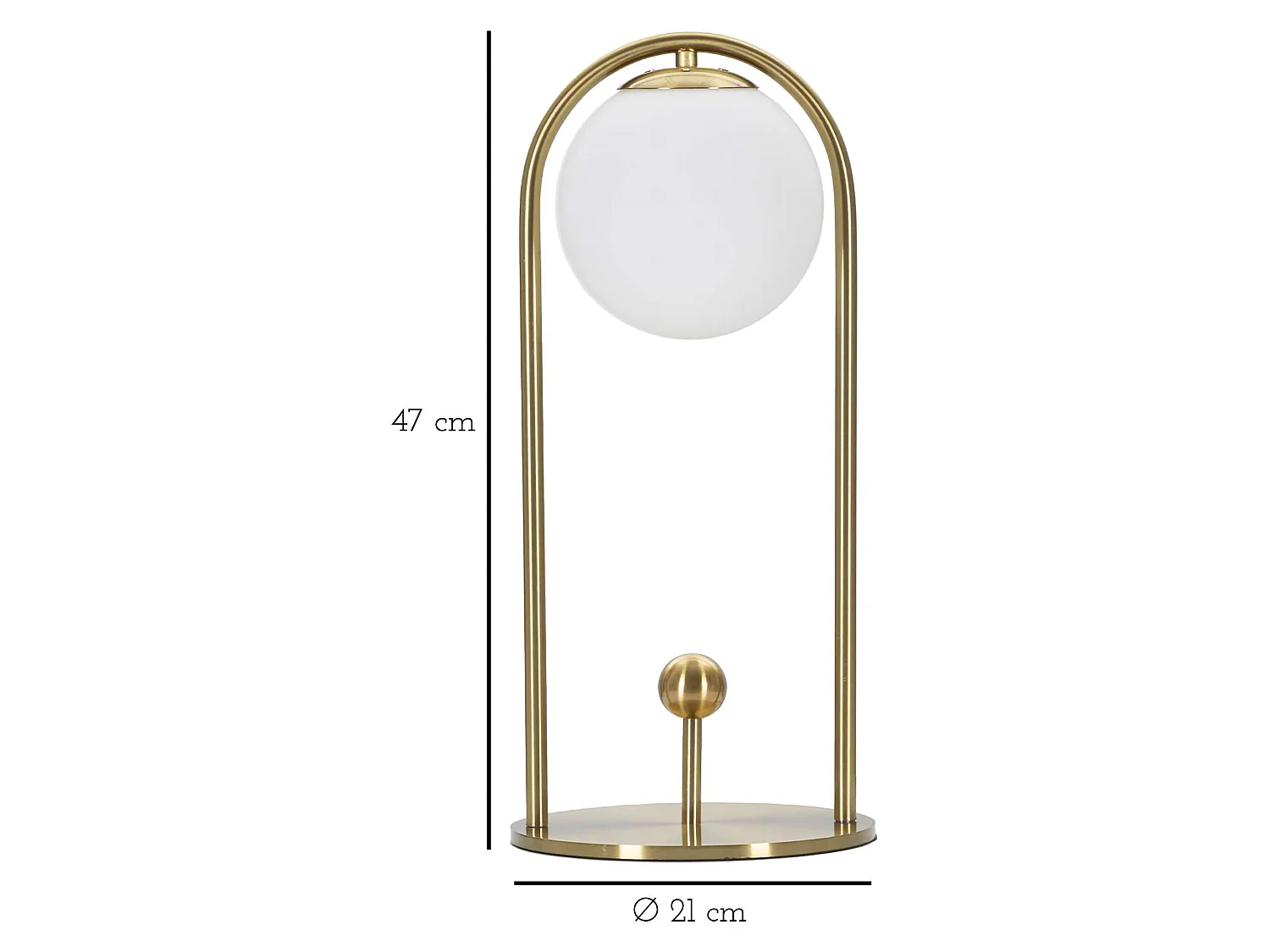 Lampada da Tavolo Kizhi, Necessaria 1 Lampadina, Bianco Opaco, Attacco e14, Interruttore Manuale