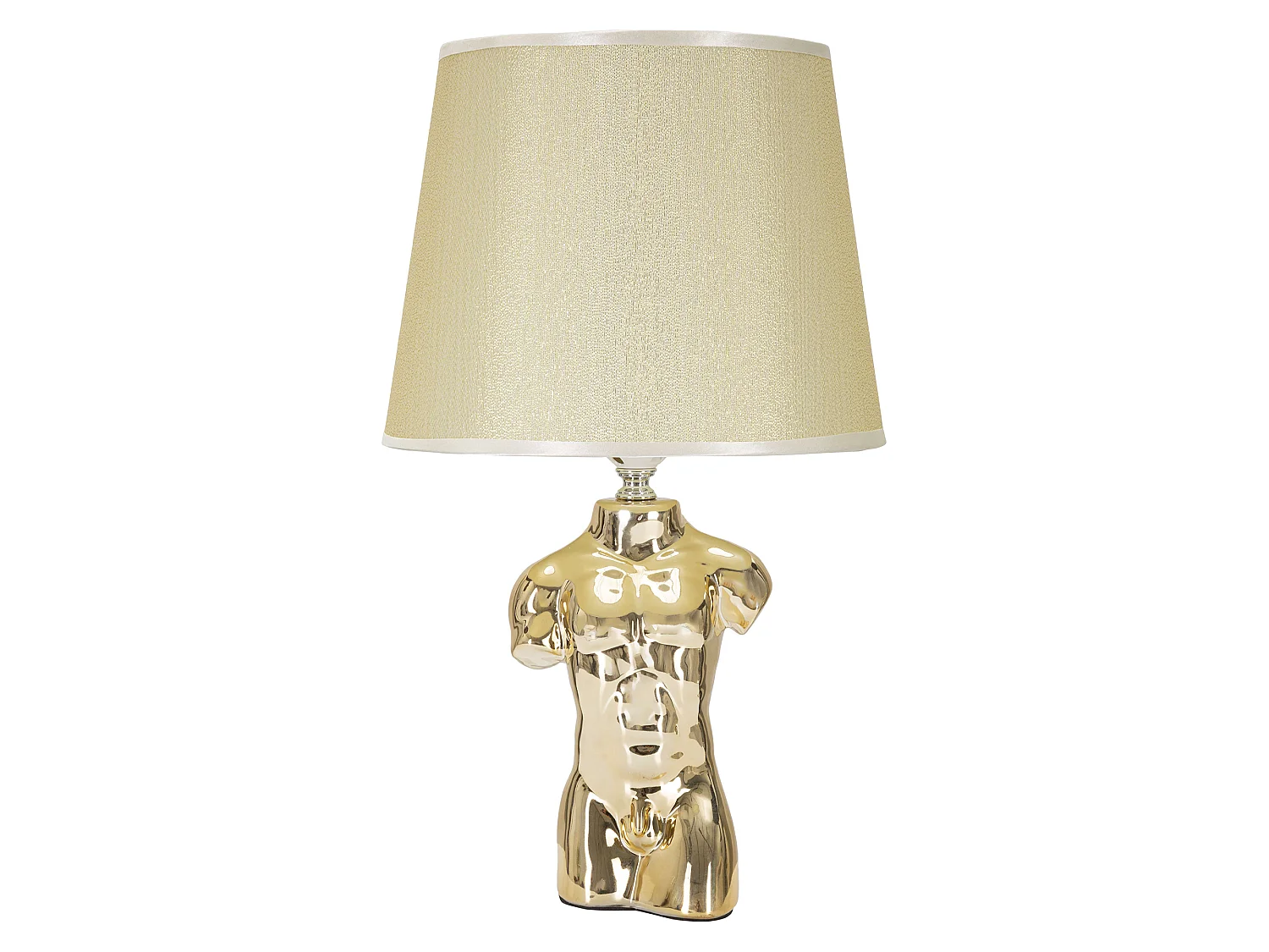 Lampada da Tavolo Bafala, Necessaria 1 Lampadina, Beige, Attacco e27, Paralume