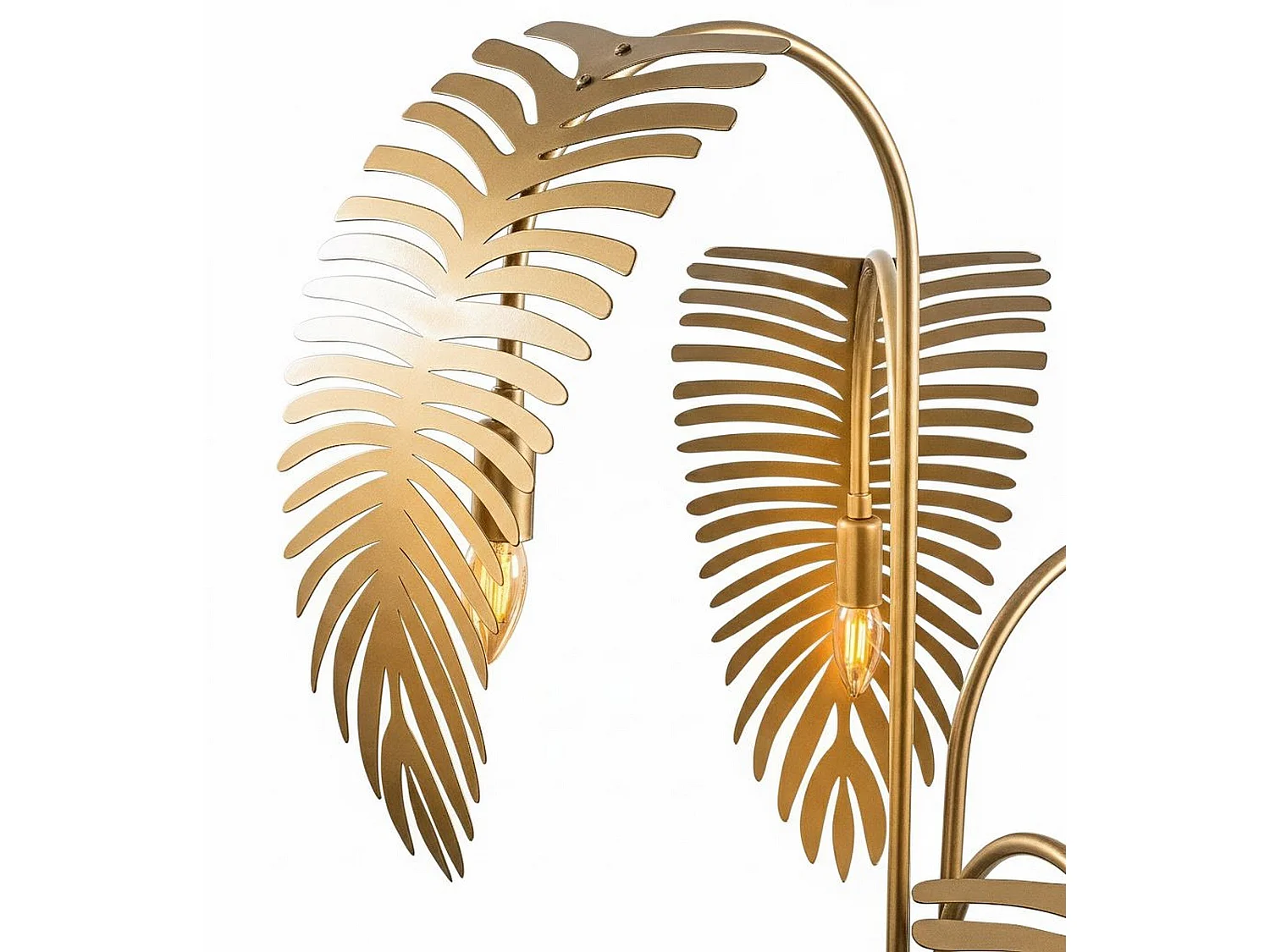 Lampe de Sol Tifernina, Douille E14 max 40W, or, Abat-jour, Interrupteur Connexion Directe