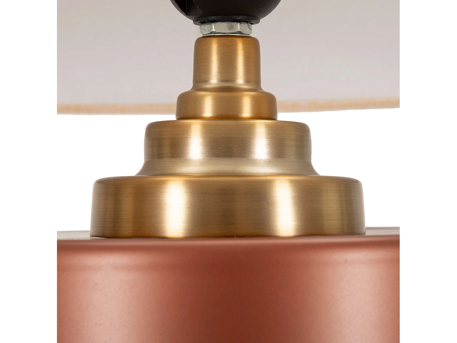 Lampe de Table Toberm, 1 Ampoule Nécessaire, Rose, Douille e27, Abat-jour