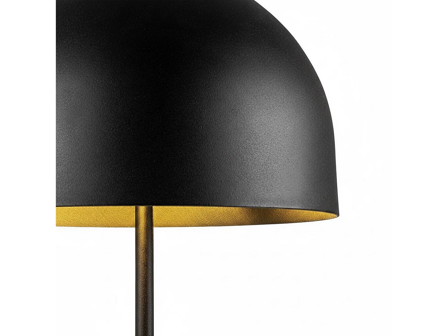 Lampe de Table Latiano, Abat-jour, Noir, Douille E14 max 40W, Interrupteur Connexion Directe