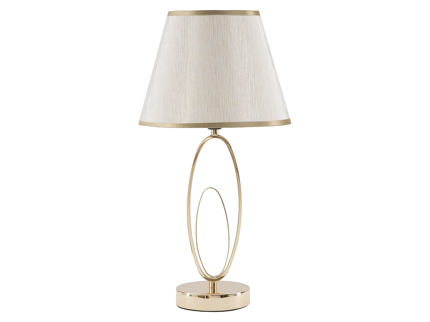 Lampada da Tavolo Kars, Necessaria 1 Lampadina, Bianco Crema, Attacco e27, Paralume