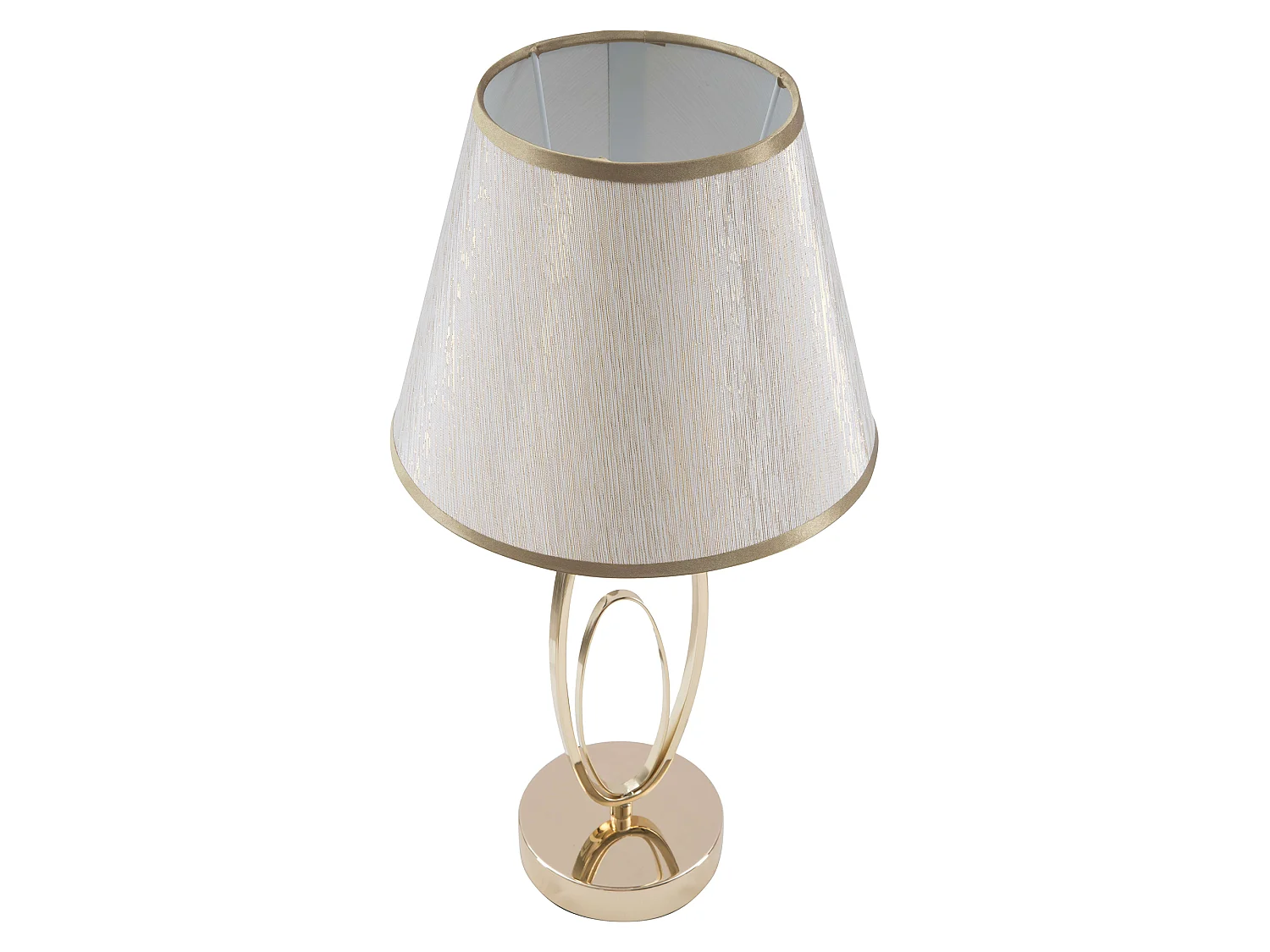 Lampada da Tavolo Kars, Necessaria 1 Lampadina, Bianco Crema, Attacco e27, Paralume