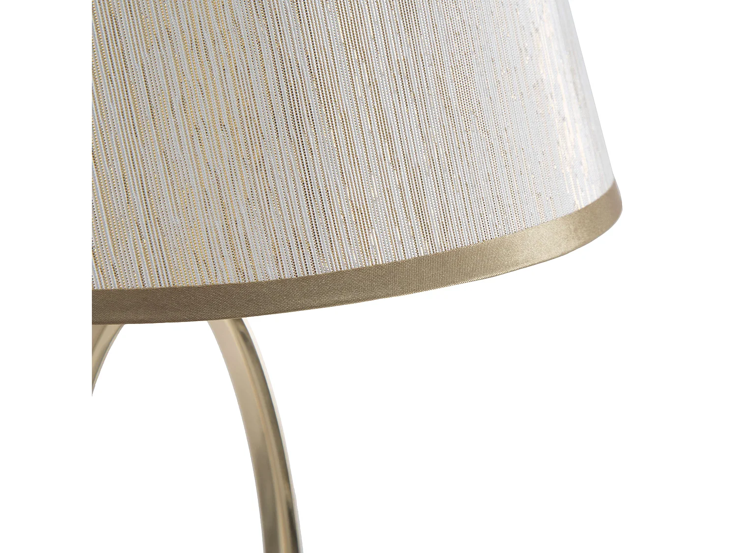 Lampada da Tavolo Kars, Necessaria 1 Lampadina, Bianco Crema, Attacco e27, Paralume