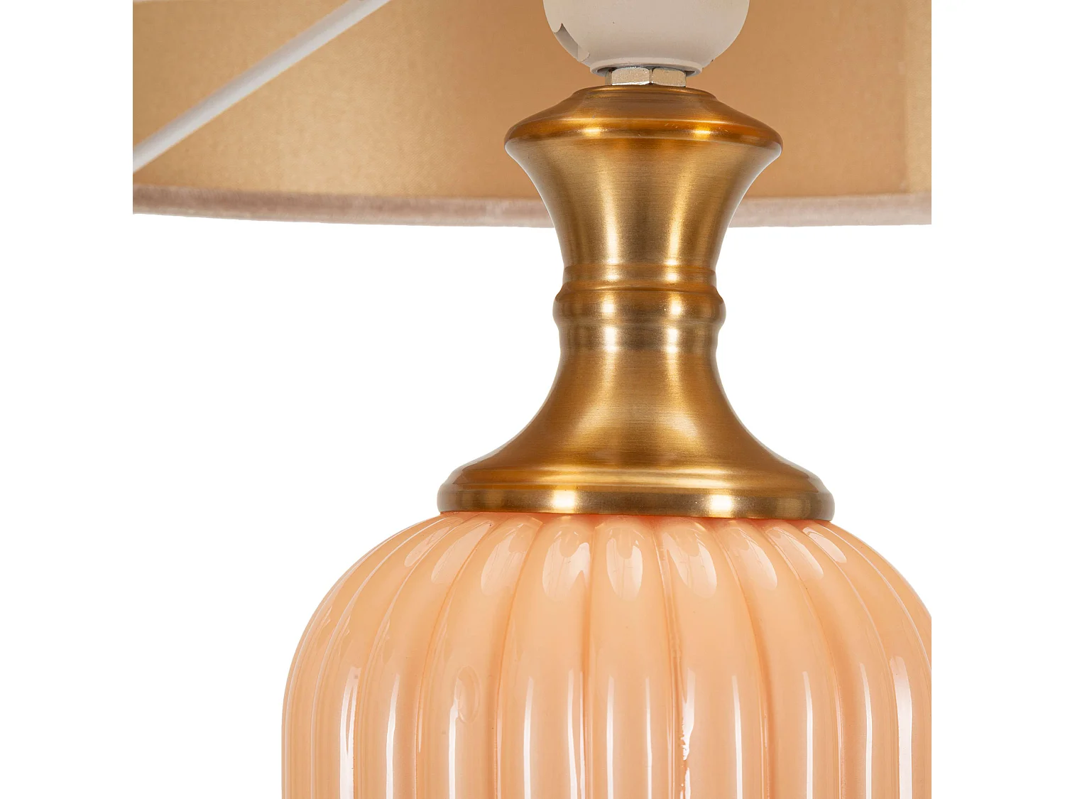 Lampe de Table Fapa, Nécessite 1 Ampoule, Rose Nacré, Abat-jour, Douille e27