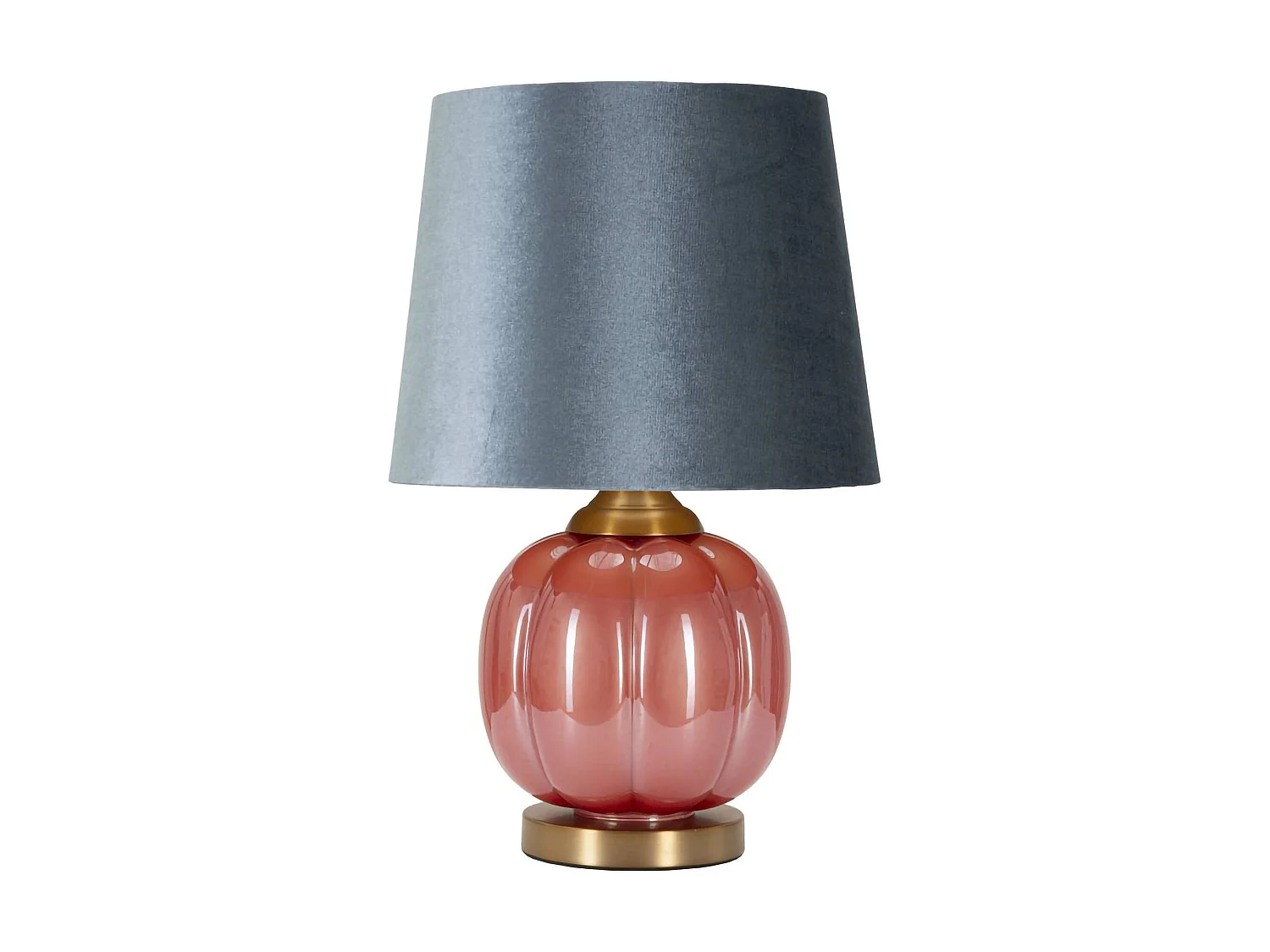 Lámpara de mesa Fibocchi, pantalla, roja, casquillo E52, interruptor de pera
