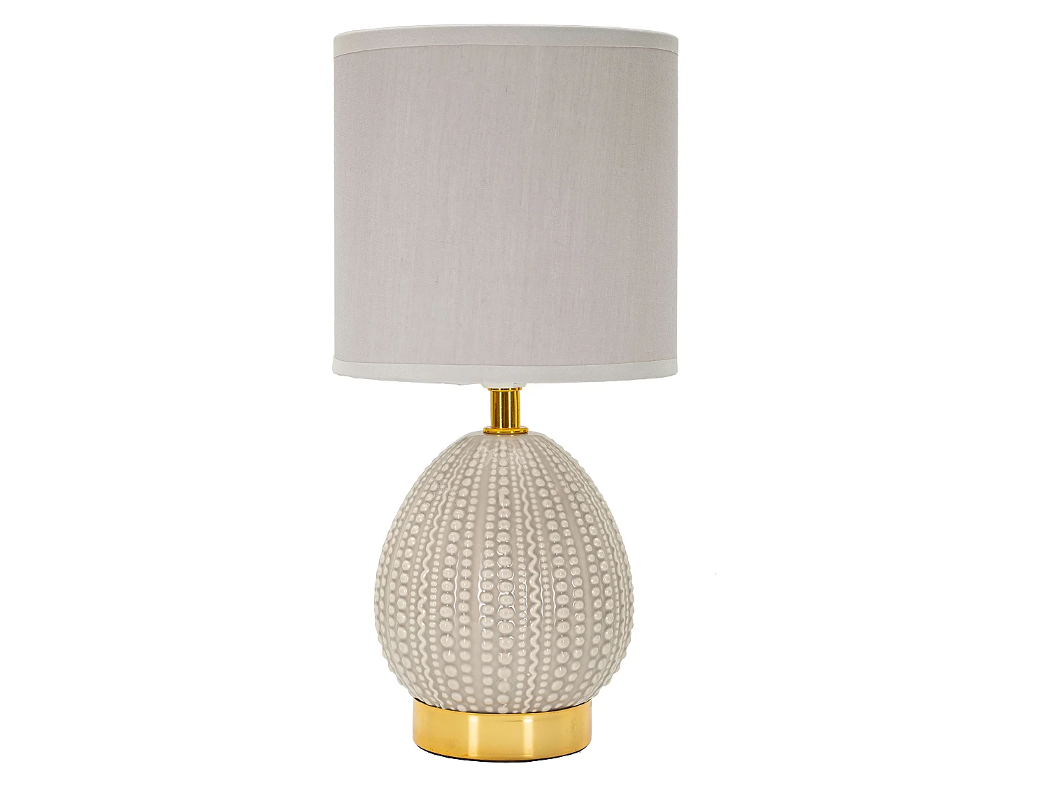 Lampada da Tavolo Yakuta, Necessaria 1 Lampadina, Grigio Tortora, Attacco e14, Paralume