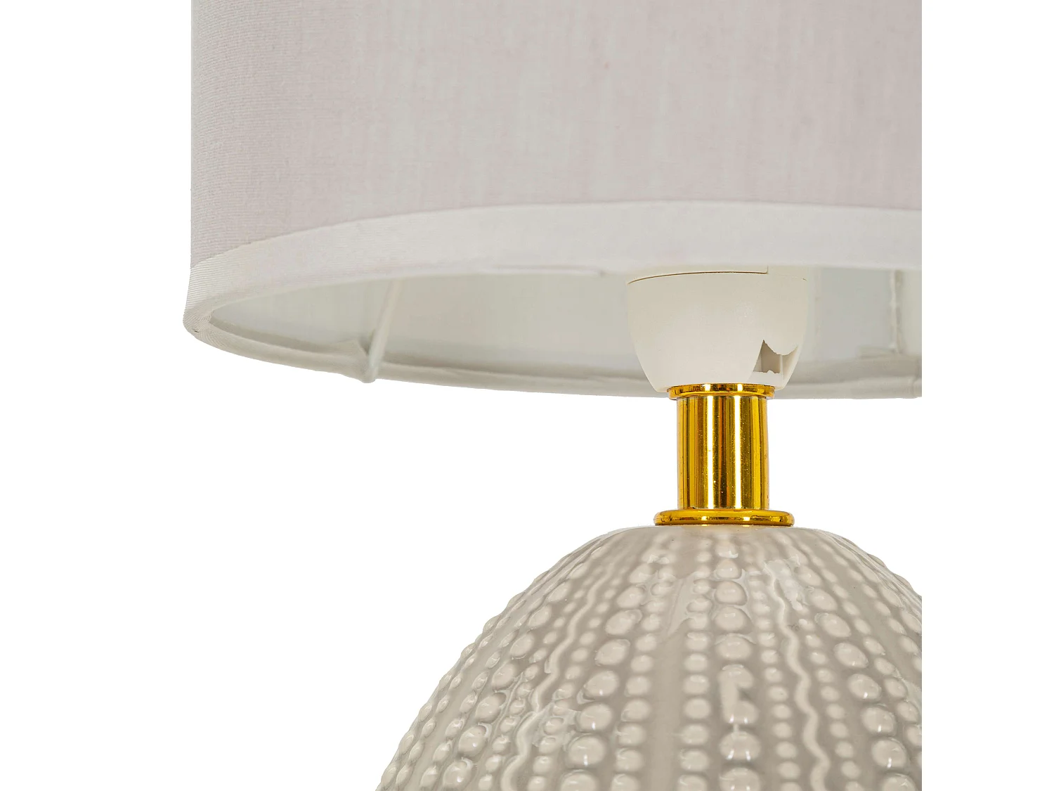Lampada da Tavolo Yakuta, Necessaria 1 Lampadina, Grigio Tortora, Attacco e14, Paralume