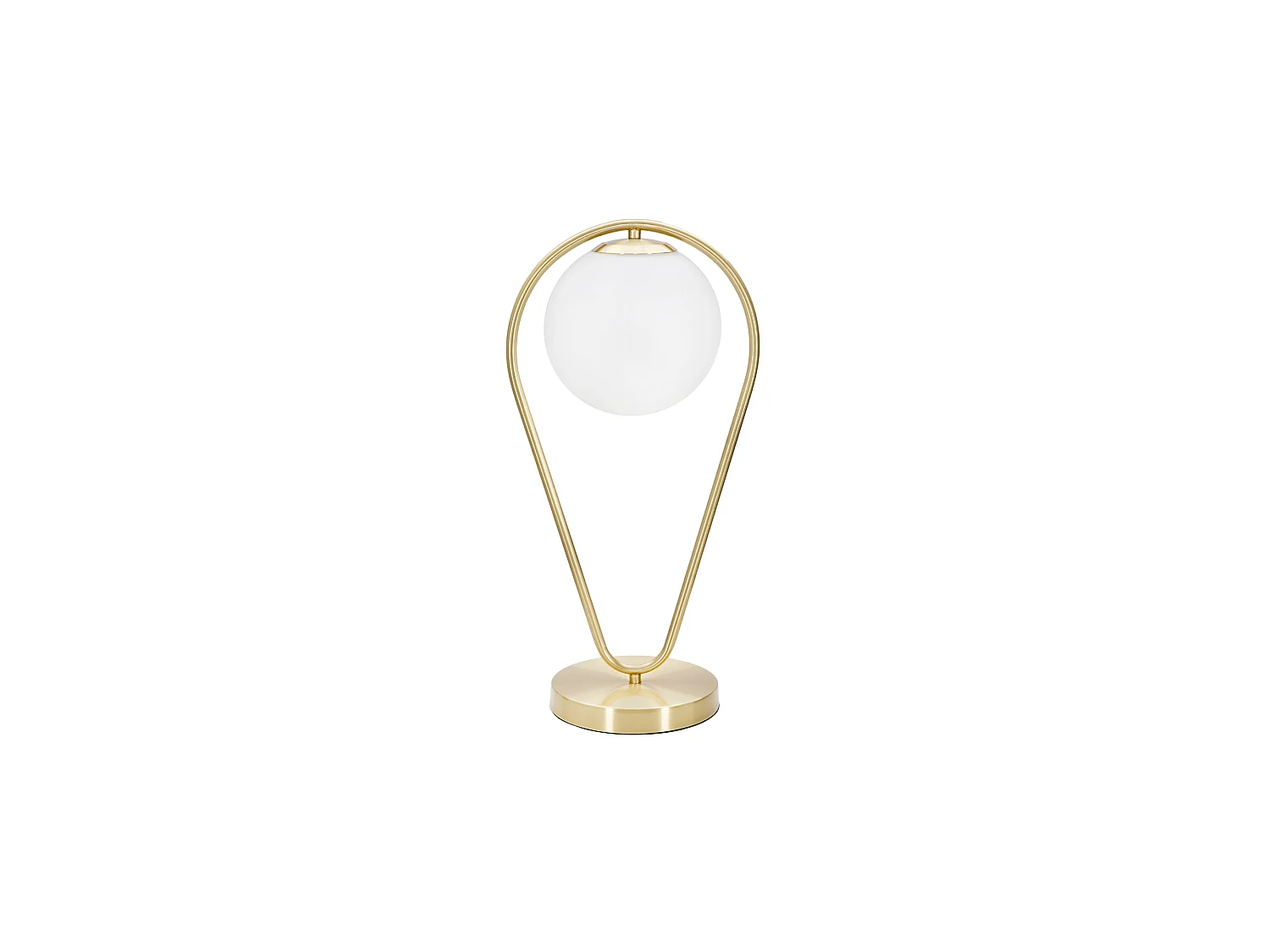 Lampada da Tavolo Basomo, Necessaria 1 Lampadina, Bianco, Attacco e14, Interruttore Manuale