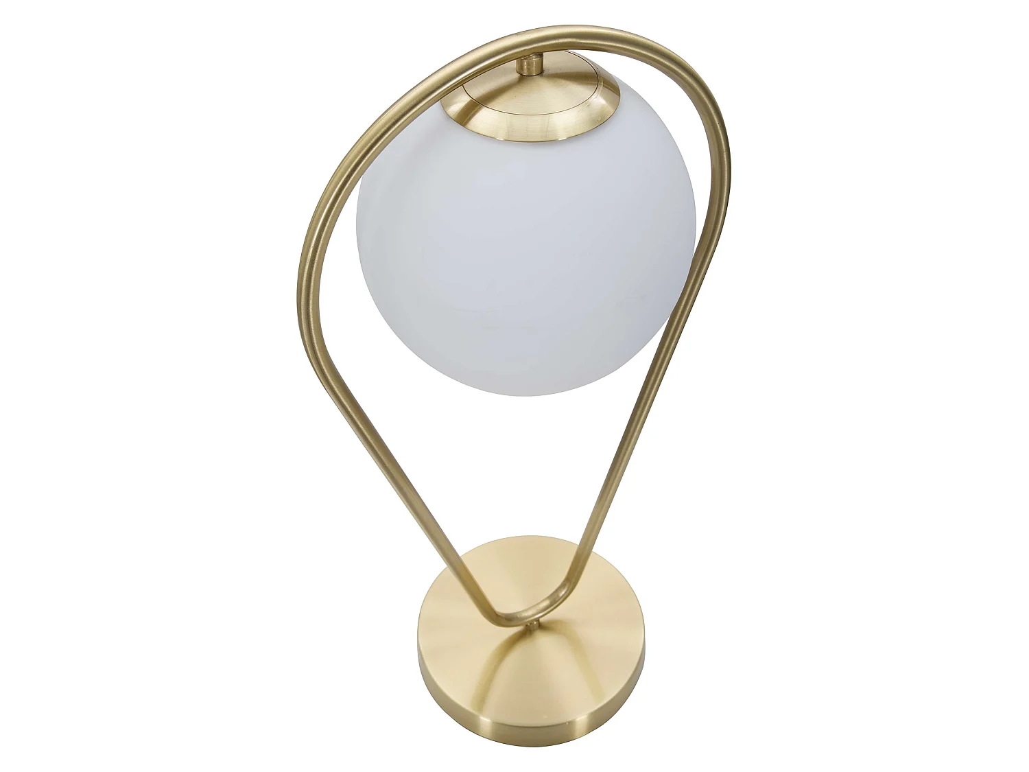 Lampada da Tavolo Basomo, Necessaria 1 Lampadina, Bianco, Attacco e14, Interruttore Manuale