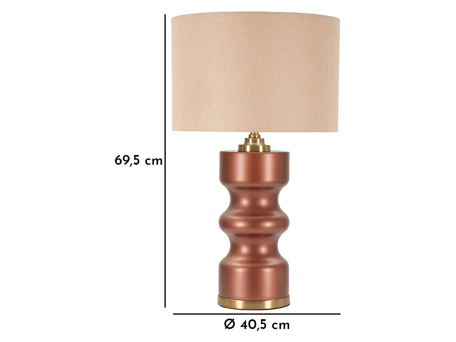 Lampadaire de Table Dabame, 1 Ampoule Requise, Rose, Douille E27, Abat-jour
