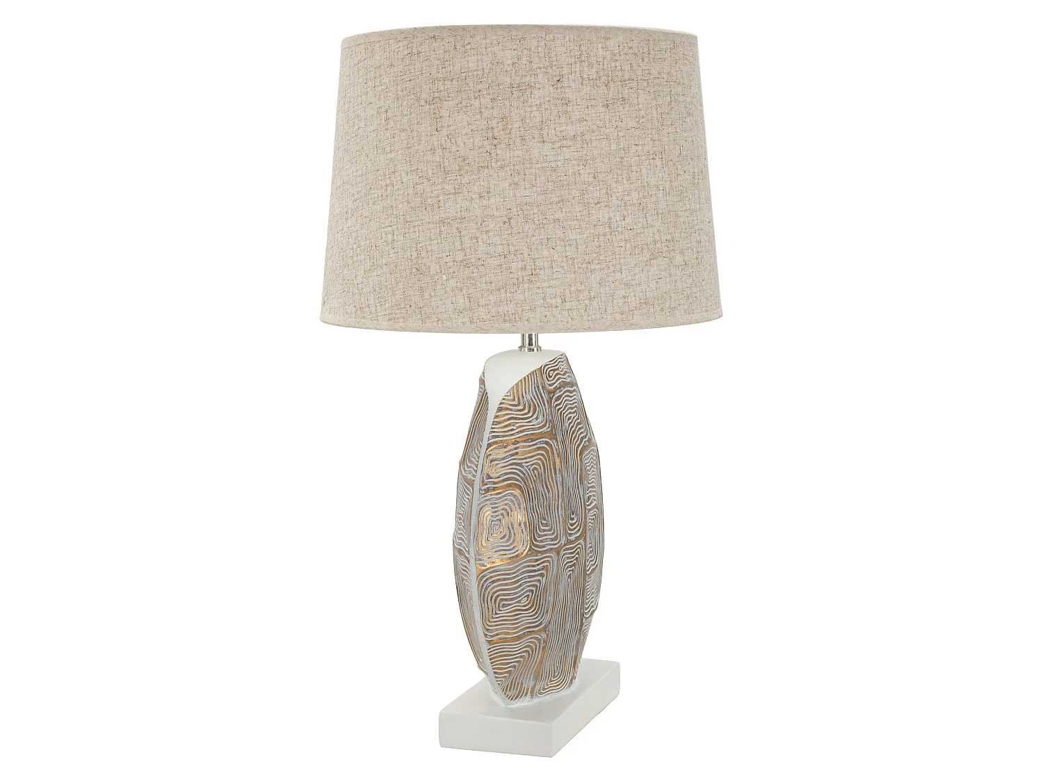 Lampada da Tavolo Fale, Necessaria 1 Lampadina, Beige, Attacco e27, Paralume