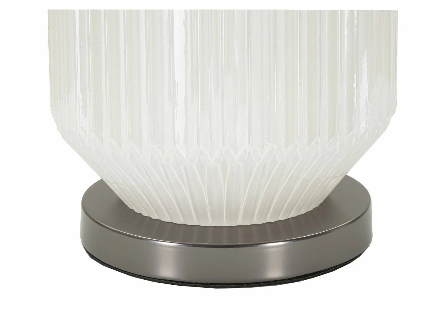 Lámpara de mesa Vidardo, pantalla, blanca, casquillo E46, interruptor de pera