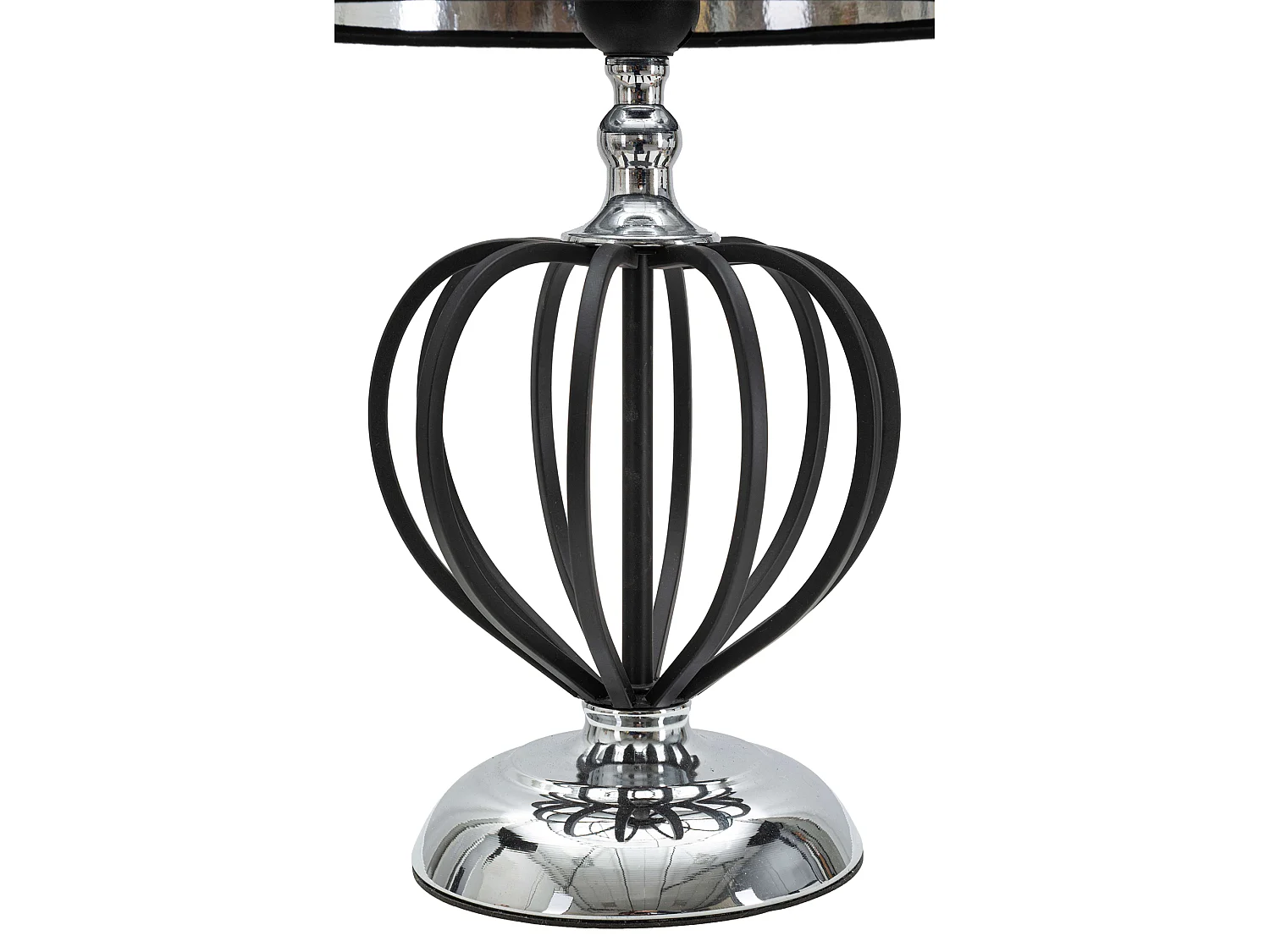 Lampadaire de Table Bundi, 1 Ampoule Nécessaire, Noir, Abat-jour, Douille e27
