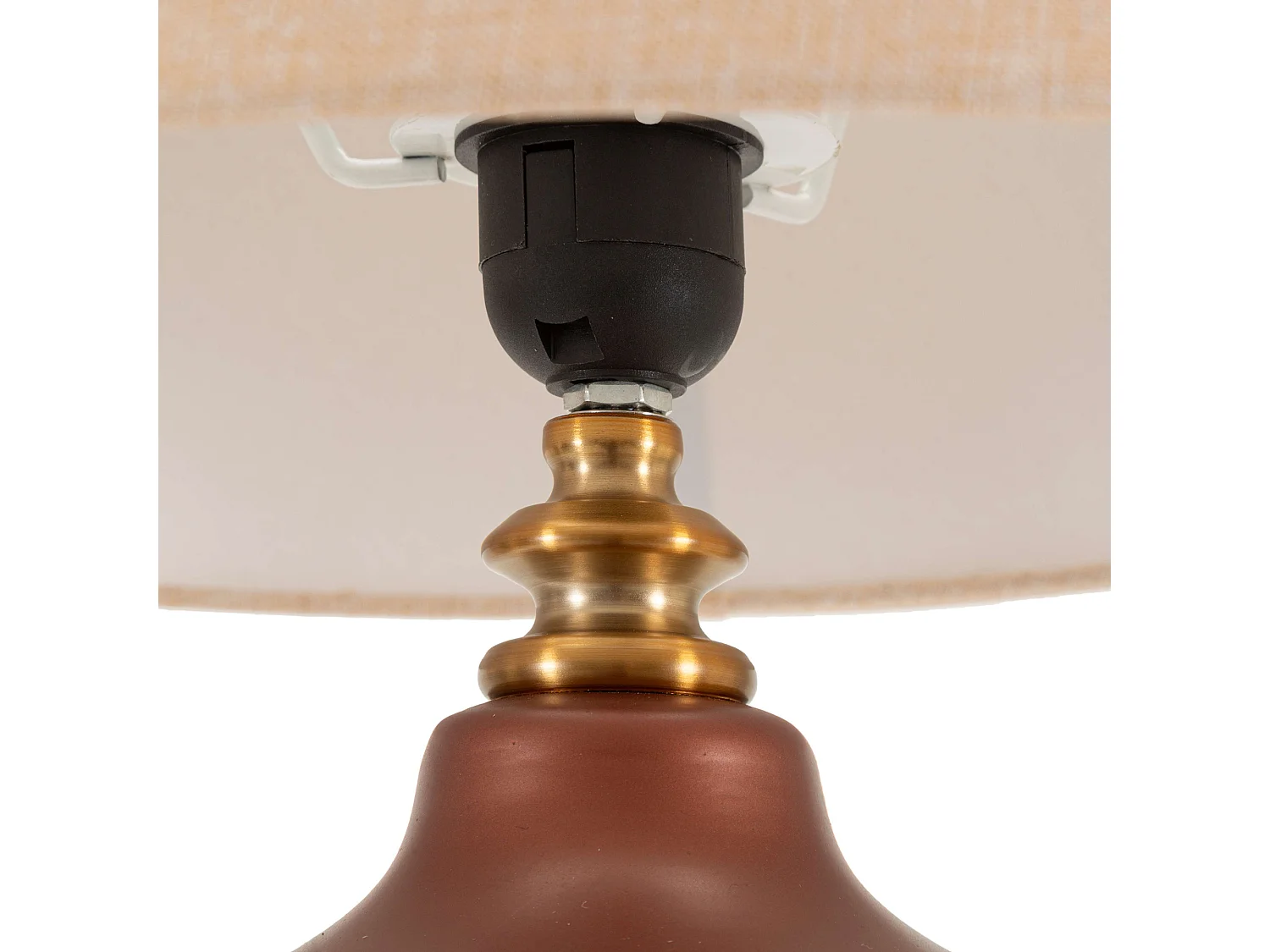 Lampadaire de Table Uig, 1 Ampoule Nécessaire, Rose, Douille e27, Abat-jour