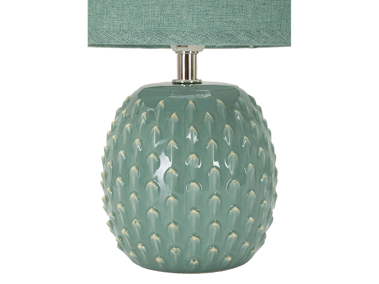 Lampadaire de Table Ketchi, Nécessite 1 Ampoule, Turquoise, Douille e14, Abat-jour