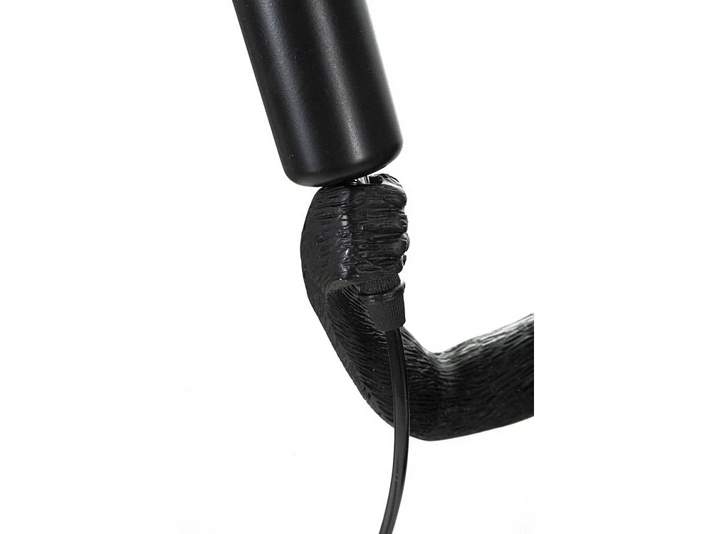 Lámpara de mesa Piet, casquillo E37, negro, interruptor de pera, clase energética de A a G