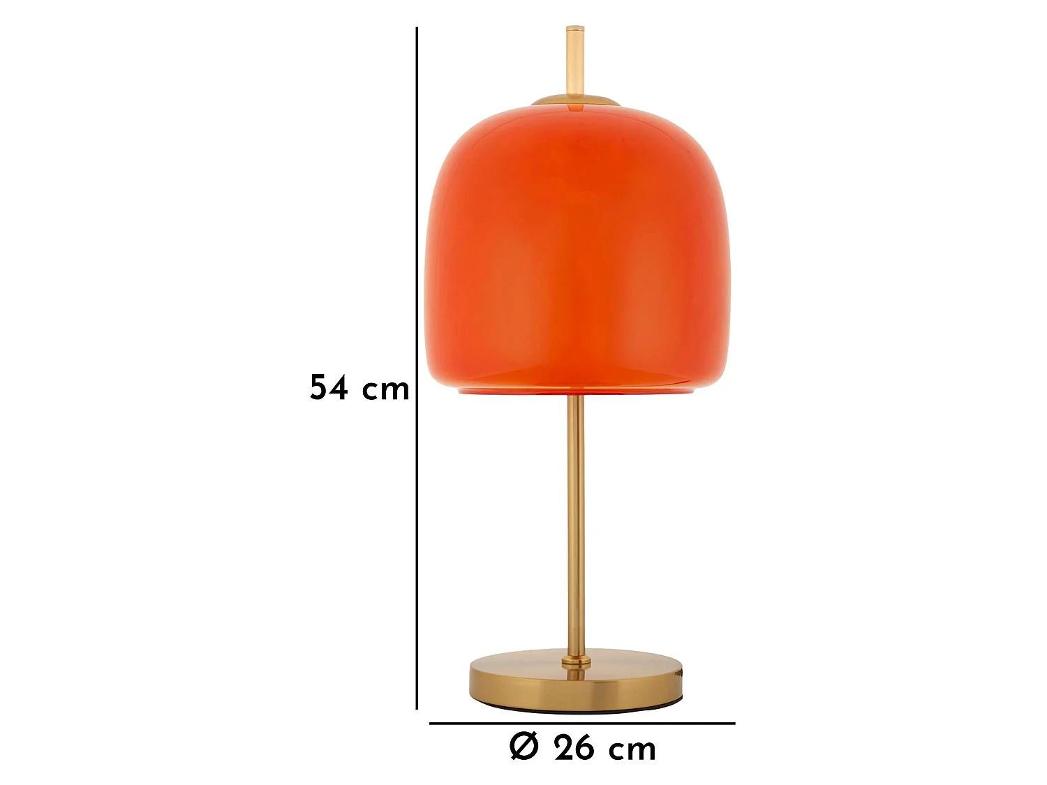 Lampada da Tavolo Ptuj, Necessaria 1 Lampadina, Rosso, Attacco e27, Paralume