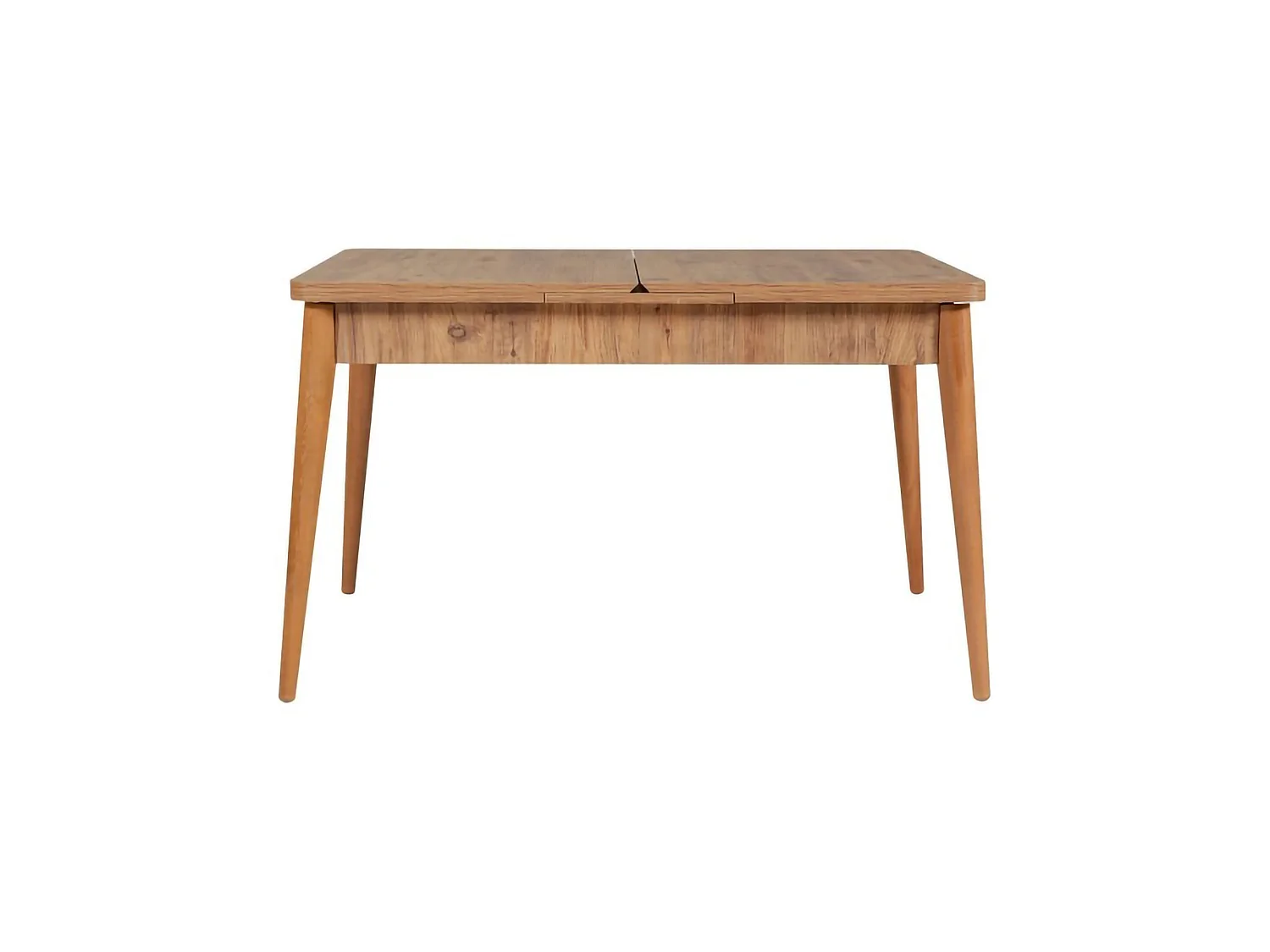 Conjunto de Mesa e Cadeiras Padru, extensível, castanho carvalho, 8 lugares, dimensão do assento 110x40h51 cm