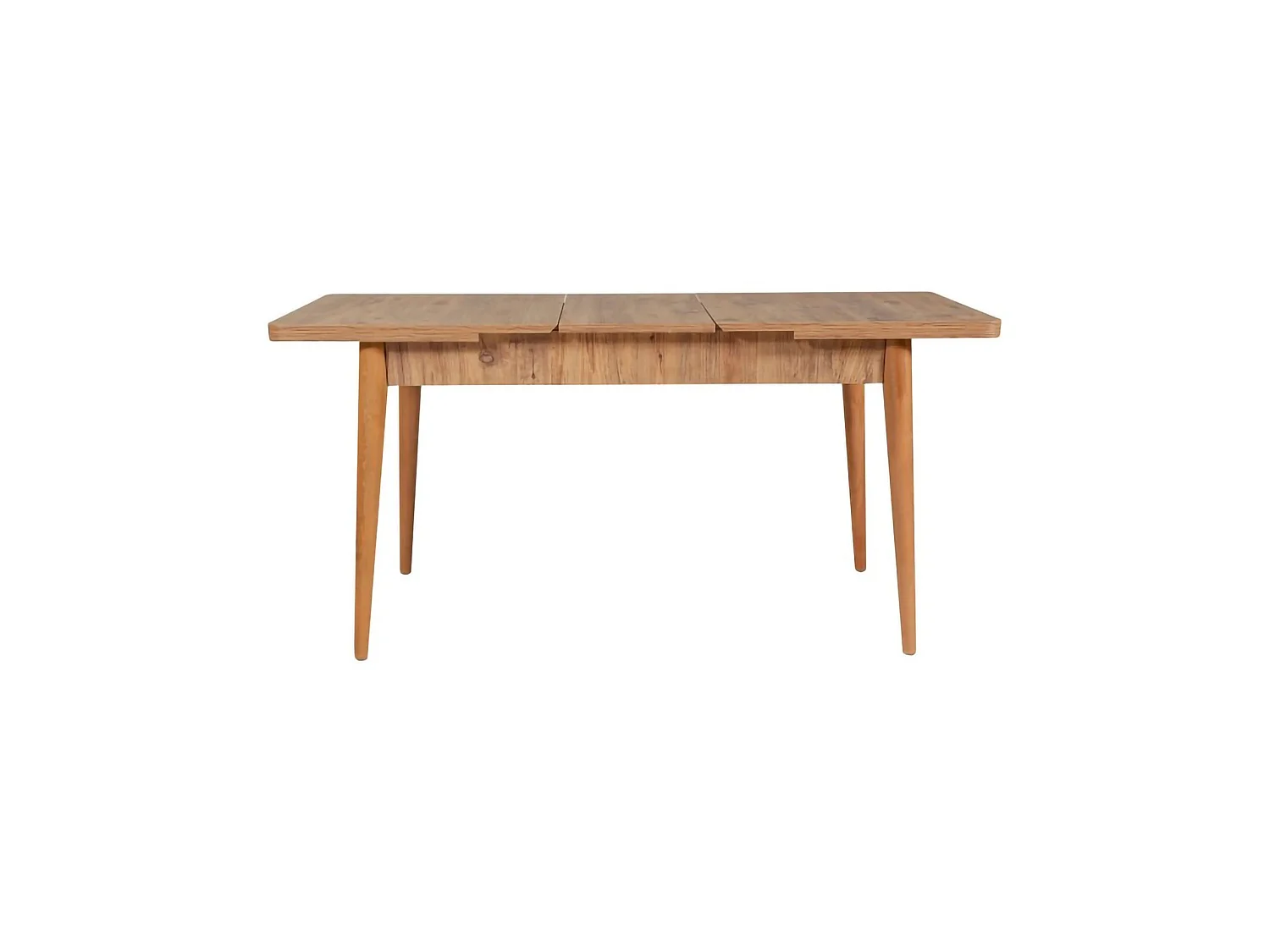 Conjunto de Mesa e Cadeiras Padru, extensível, castanho carvalho, 8 lugares, dimensão do assento 110x40h51 cm