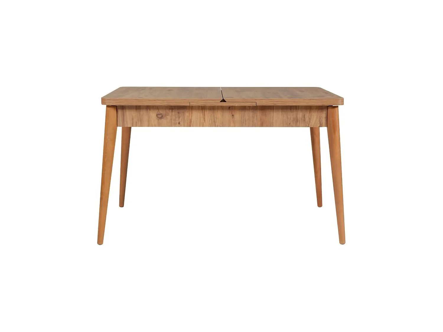 Conjunto de Mesa e Cadeiras Padru, extensível, castanho carvalho, 8 lugares, dimensão do assento 110x40h51 cm