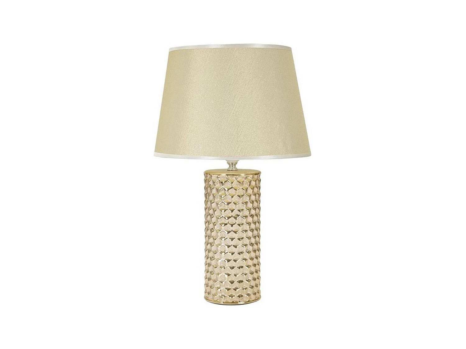 Lámpara de Mesa Supreme, Pantalla, Blanca, Casquillo E44, Interruptor de pera