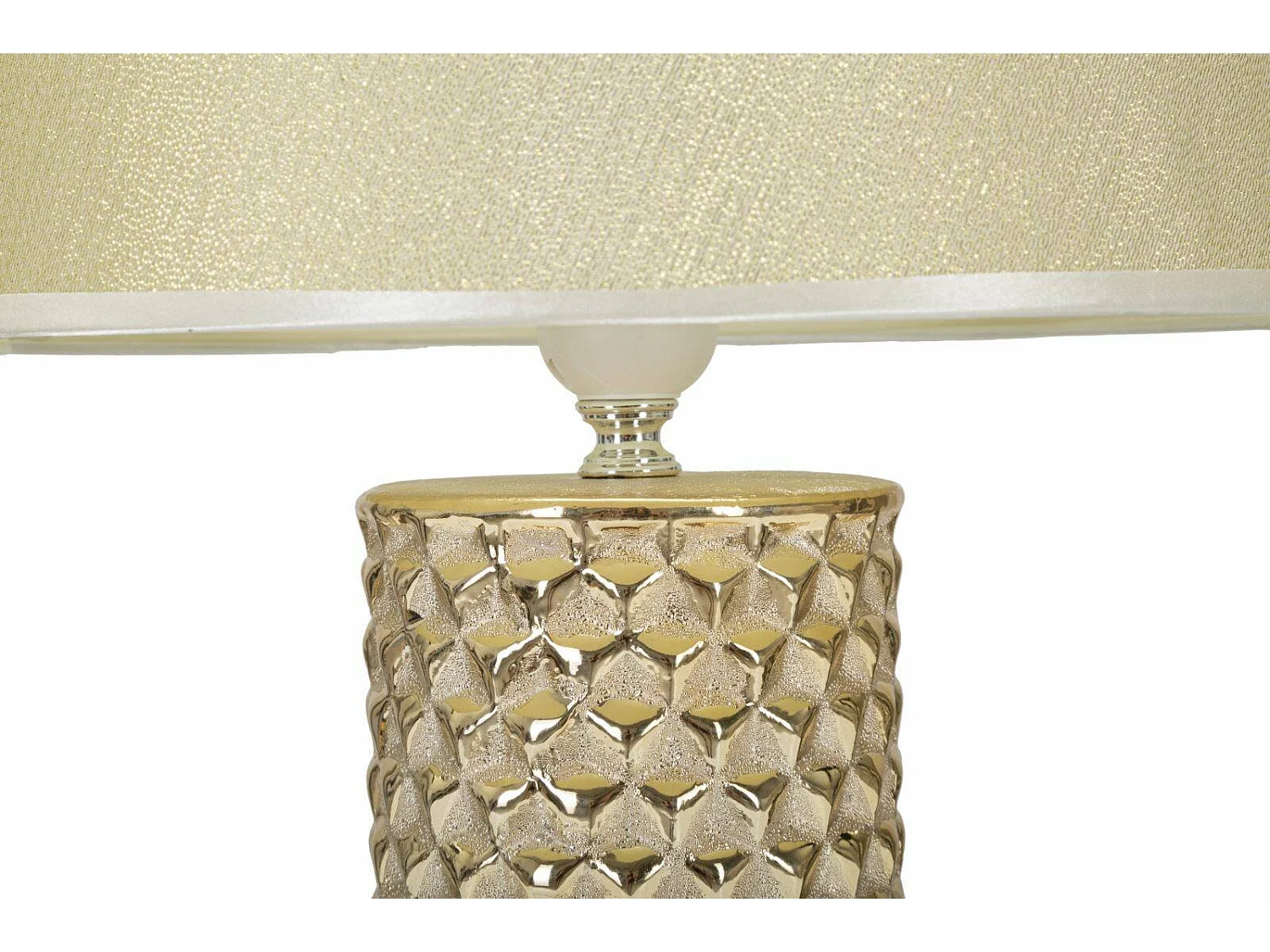 Lámpara de Mesa Supreme, Pantalla, Blanca, Casquillo E44, Interruptor de pera