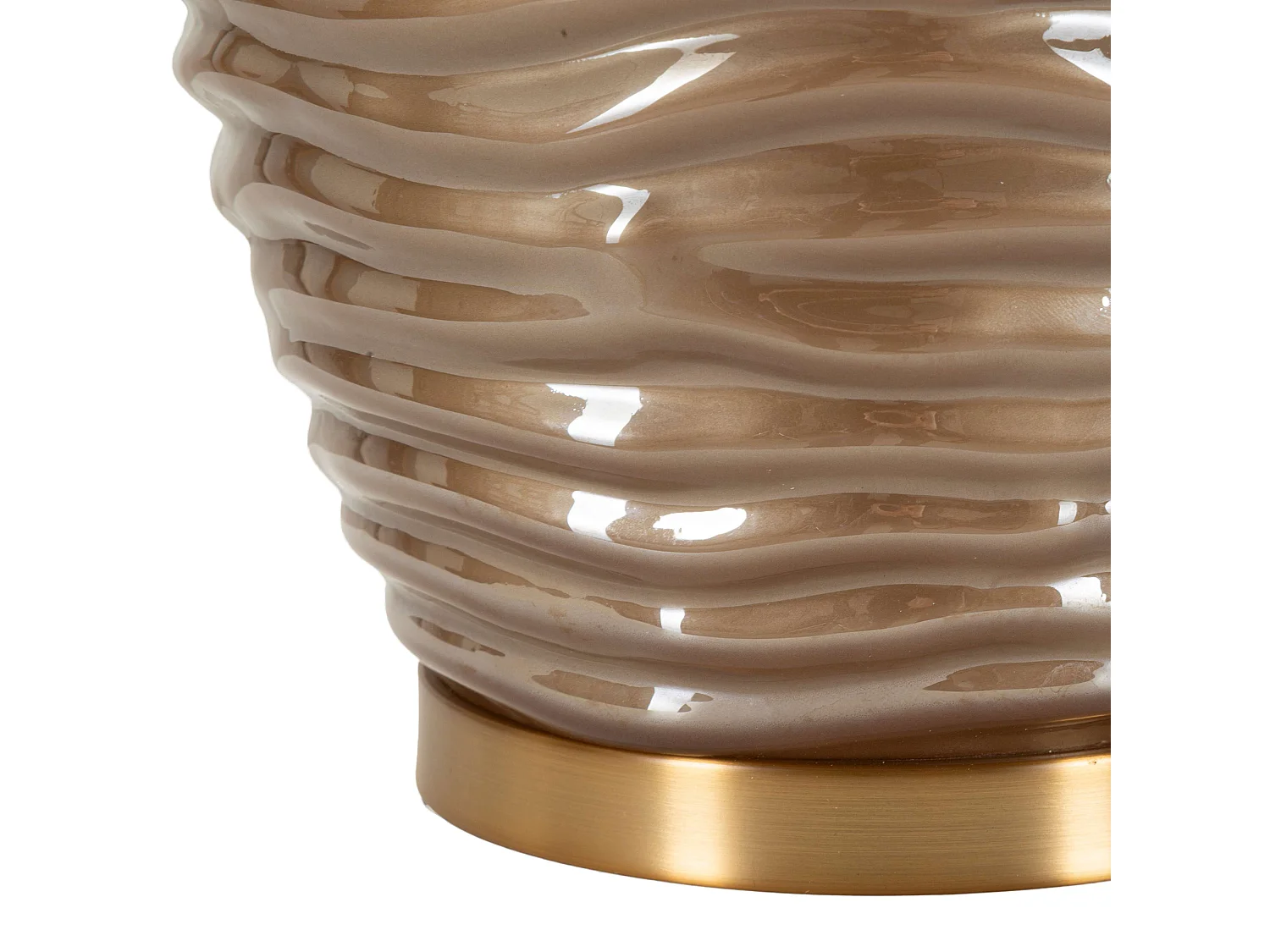 Lampadaire de Table Arita, Nécessite 1 Ampoule, Cuivre, Douille e27, Abat-jour