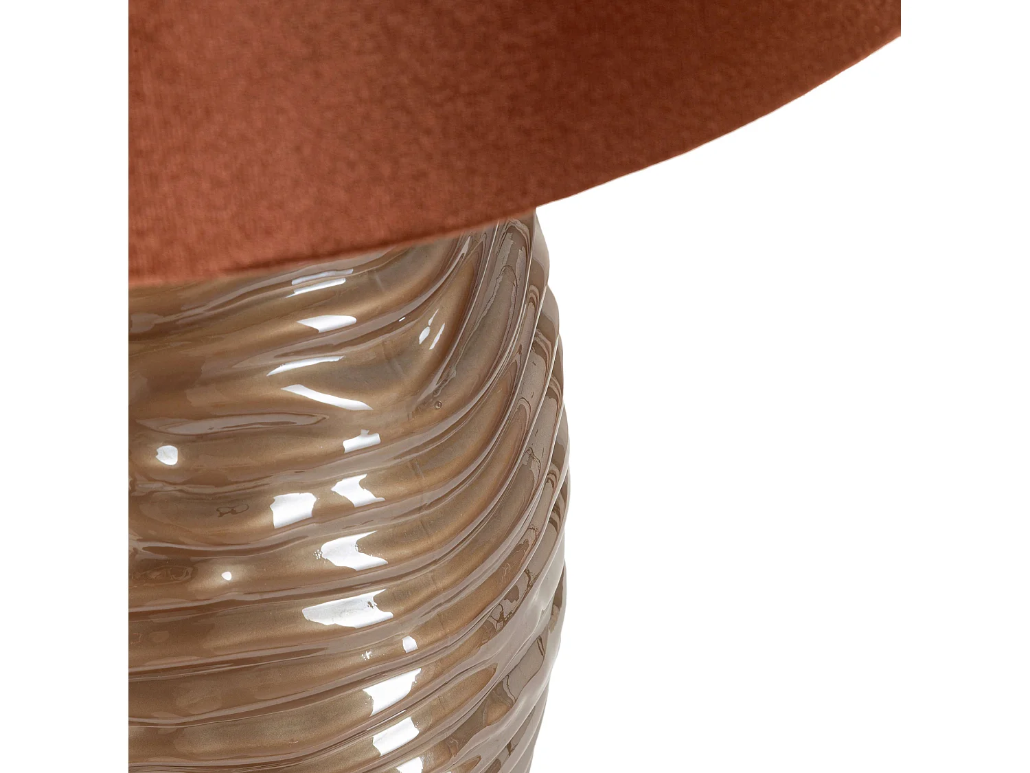 Lampadaire de Table Arita, Nécessite 1 Ampoule, Cuivre, Douille e27, Abat-jour
