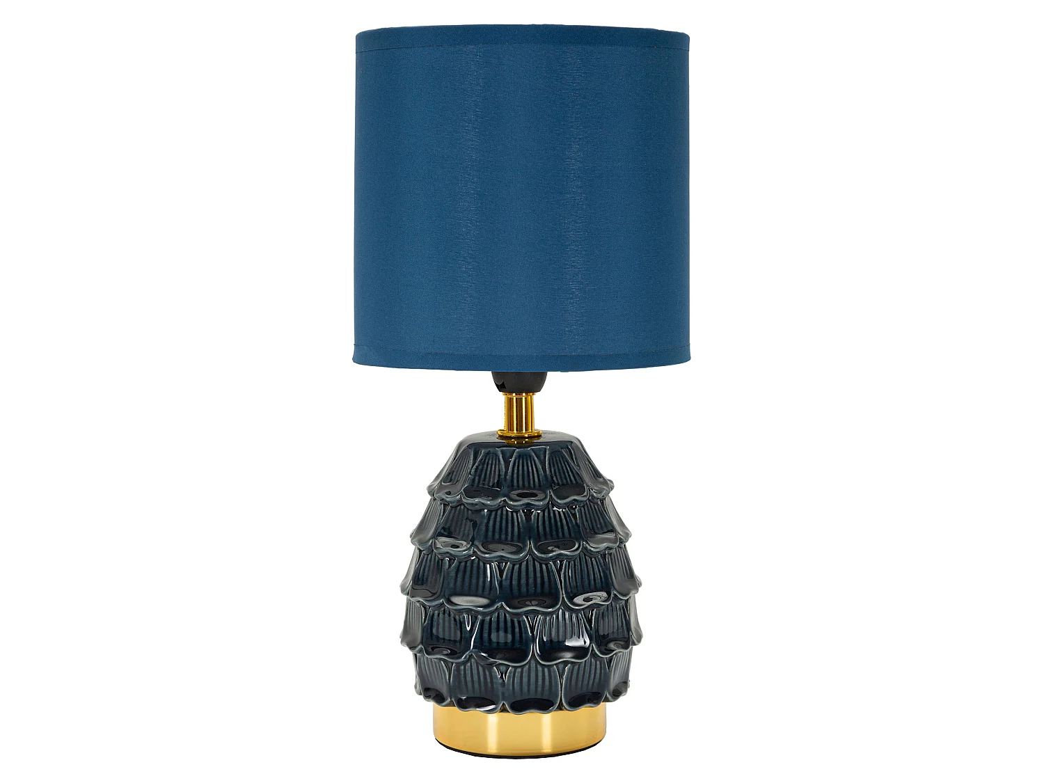 Lampe de Table Talkee, Requiert 1 Ampoule, bleu, Douille e14, Abat-jour