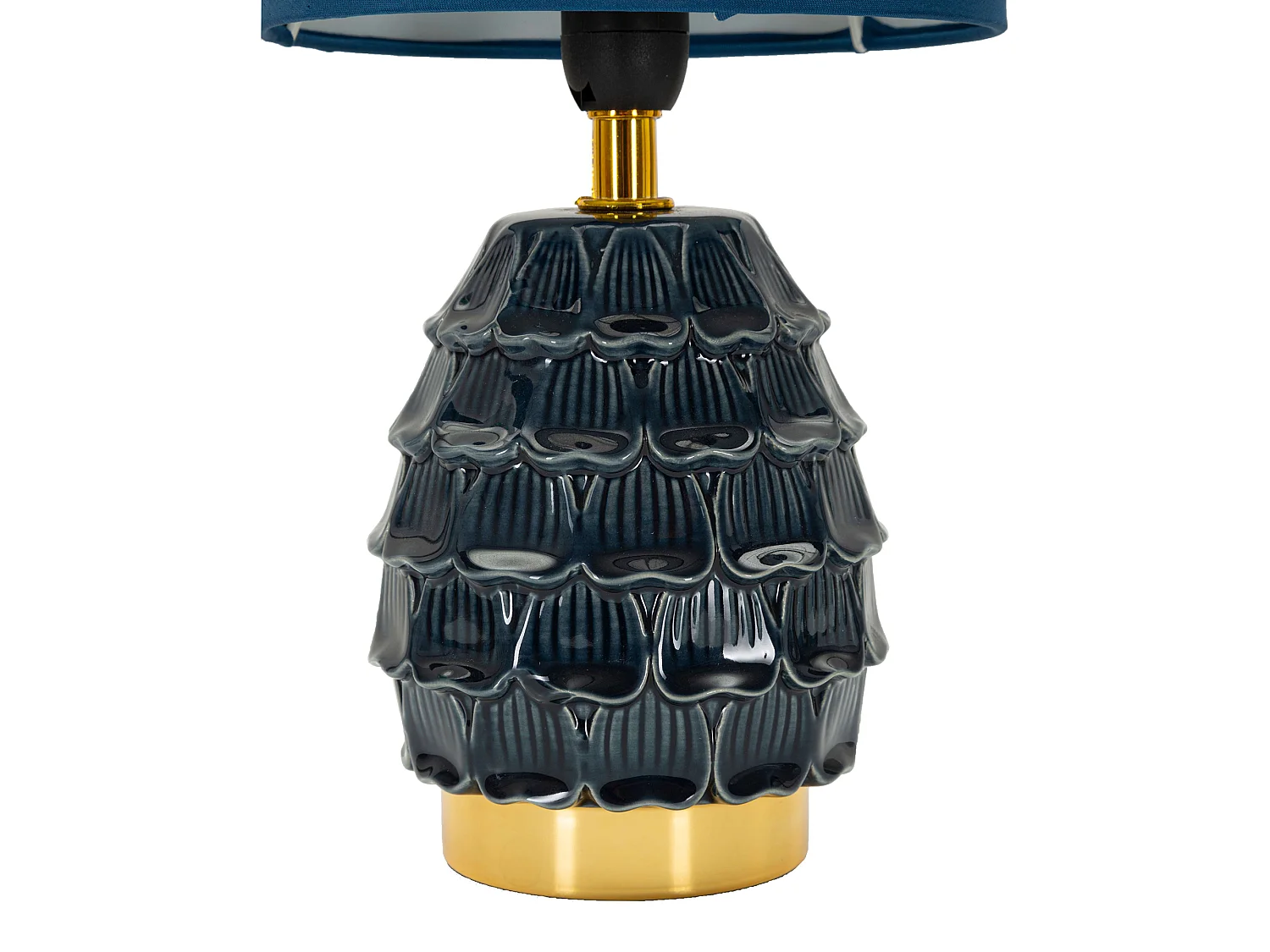 Lampe de Table Talkee, Requiert 1 Ampoule, bleu, Douille e14, Abat-jour