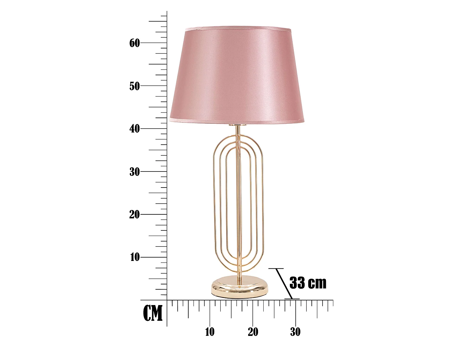 Lampe de Table Khajur, Nécessite 1 Ampoule, Rose, Abat-jour, Douille E27