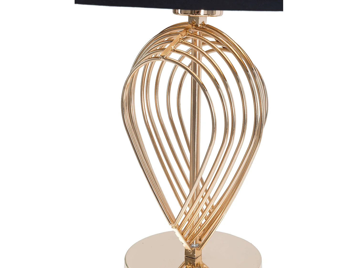 Lampadaire de Table Nikko, Nécessite 1 Ampoule, Noir, Douille E27, Abat-jour