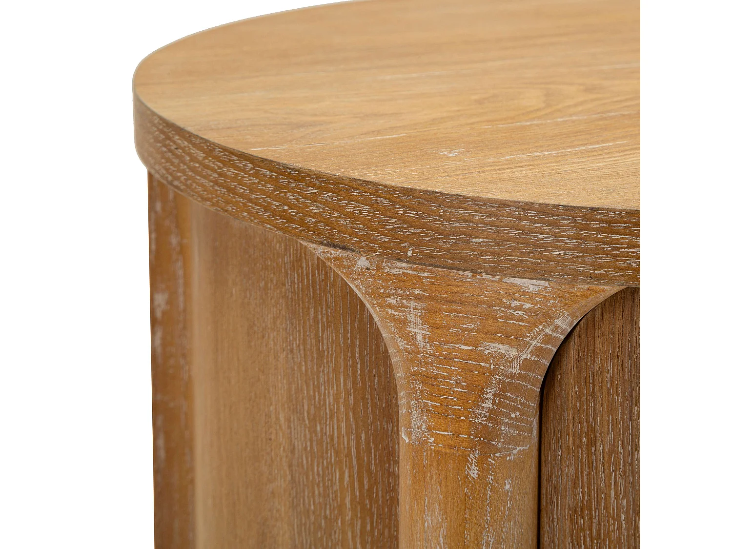 Comodino Falile, 2 Cassetti, 38x35x52h cm Marrone Ciliegio, un Ripiano, Apertura Scorrevole