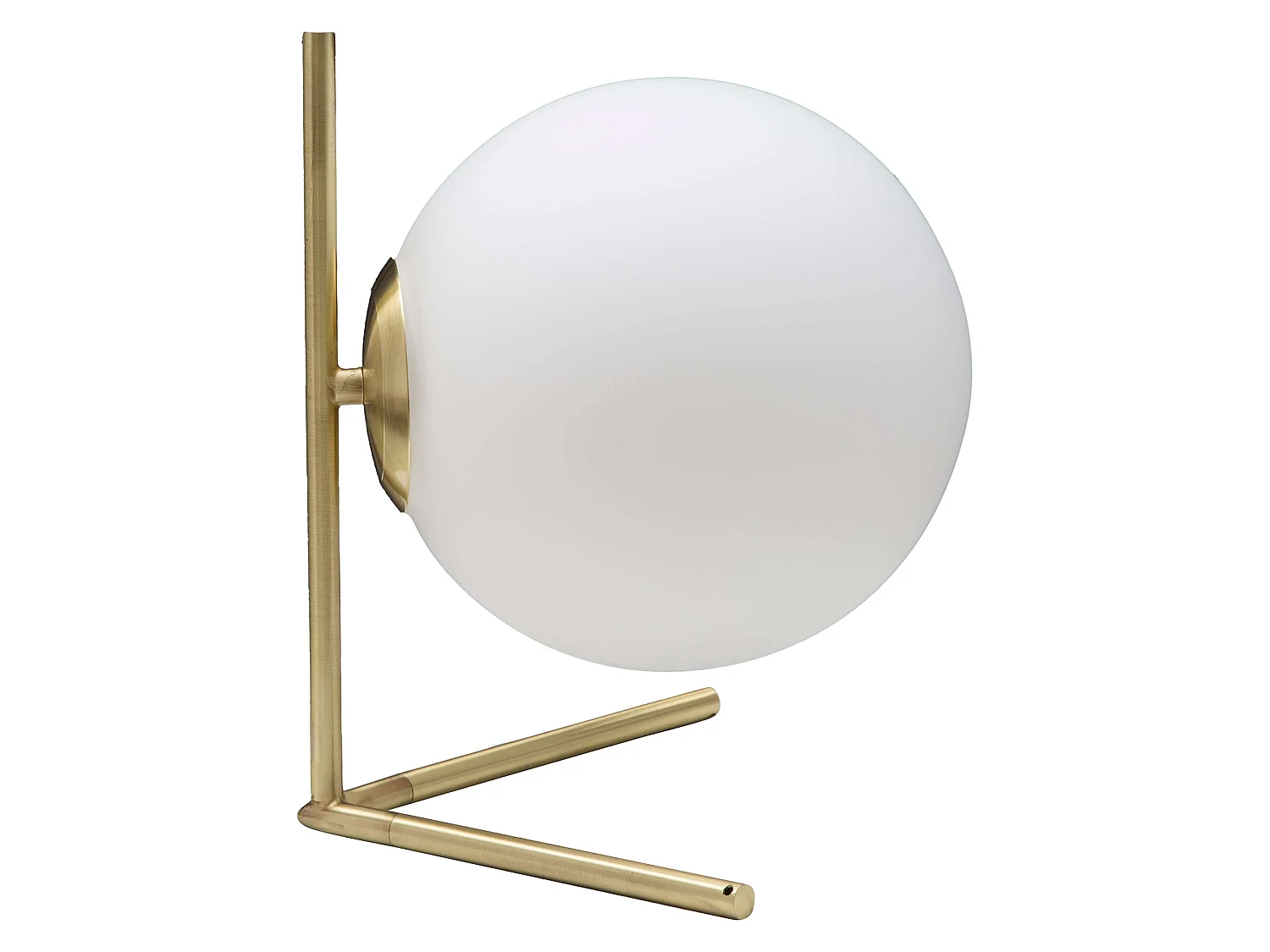 Lampada da Tavolo Paraty, Necessaria 1 Lampadina, Bianco Opaco, Attacco e14, Interruttore Manuale