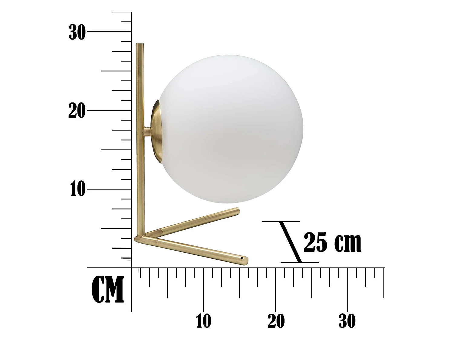 Lampada da Tavolo Paraty, Necessaria 1 Lampadina, Bianco Opaco, Attacco e14, Interruttore Manuale