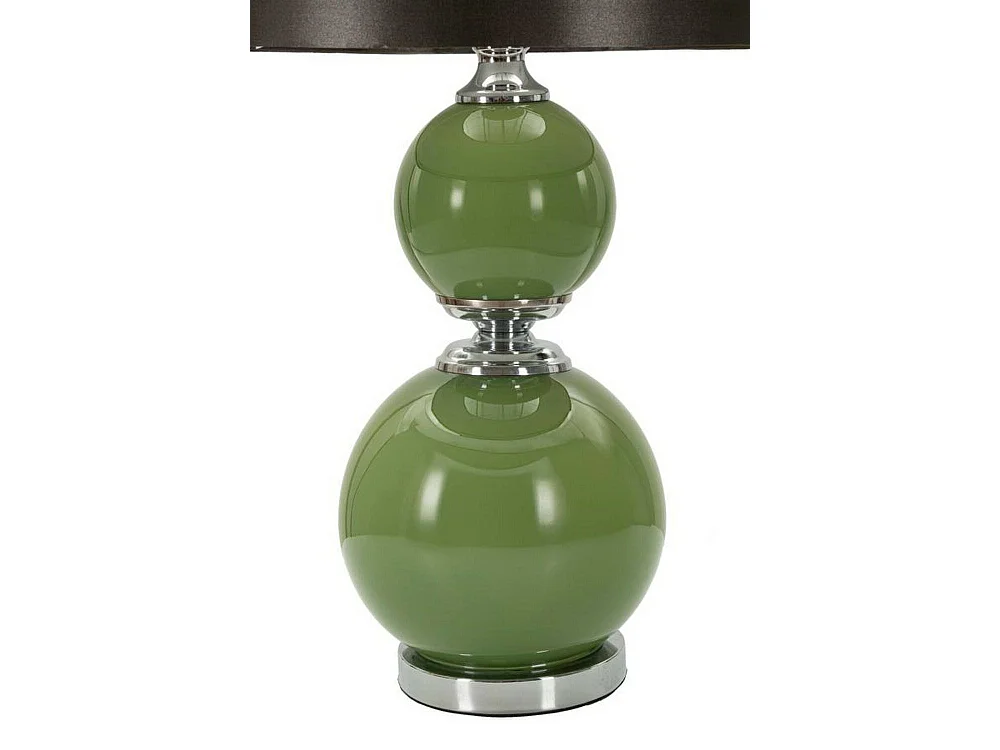 Lámpara de mesa tipo caballete, pantalla, verde, casquillo E51, interruptor tipo pera