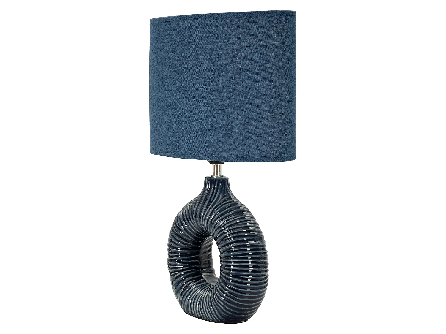 Lampada da Tavolo Mirny, Necessaria 1 Lampadina, blu, Attacco e14, Paralume