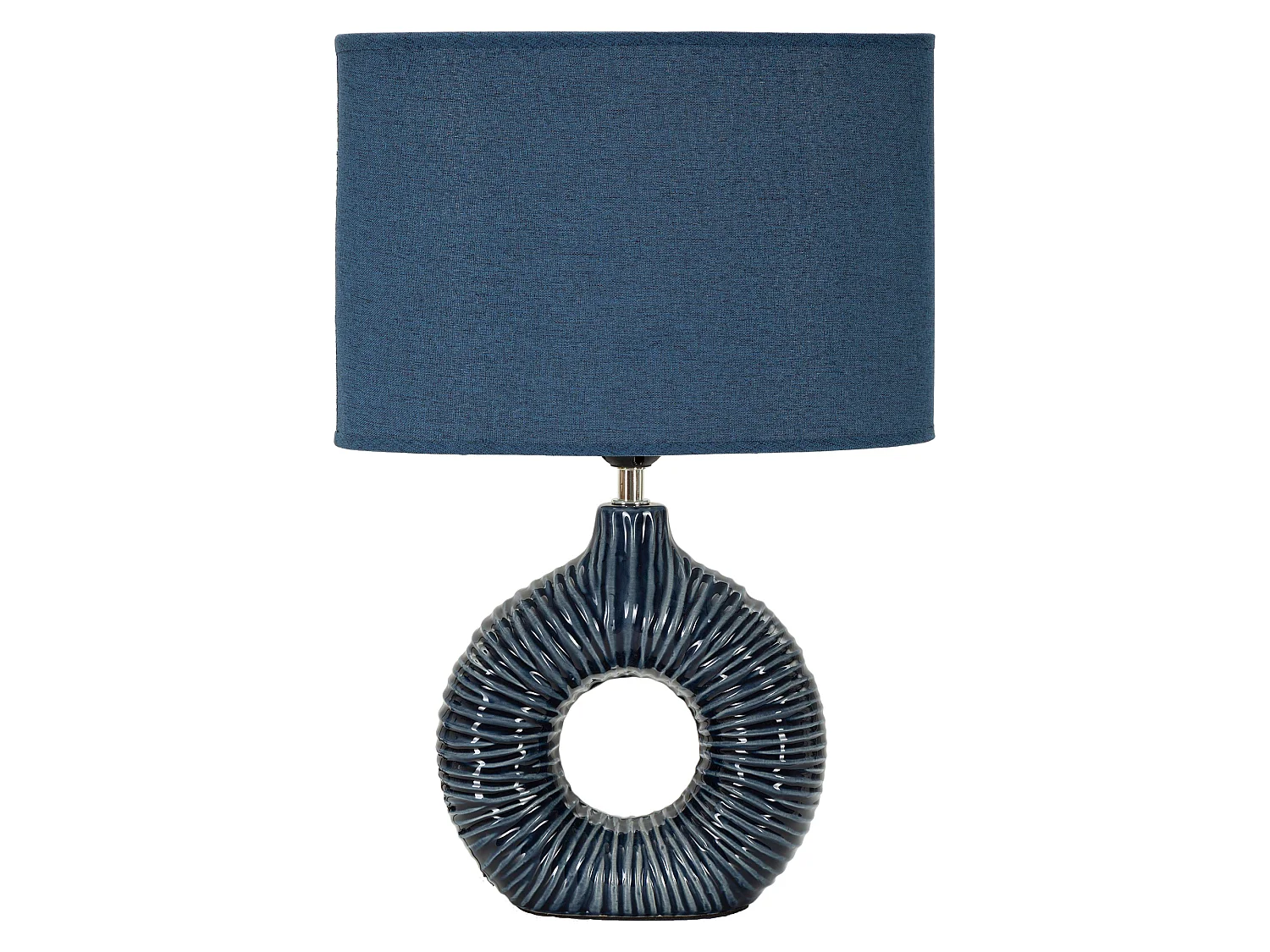 Lampada da Tavolo Mirny, Necessaria 1 Lampadina, blu, Attacco e14, Paralume
