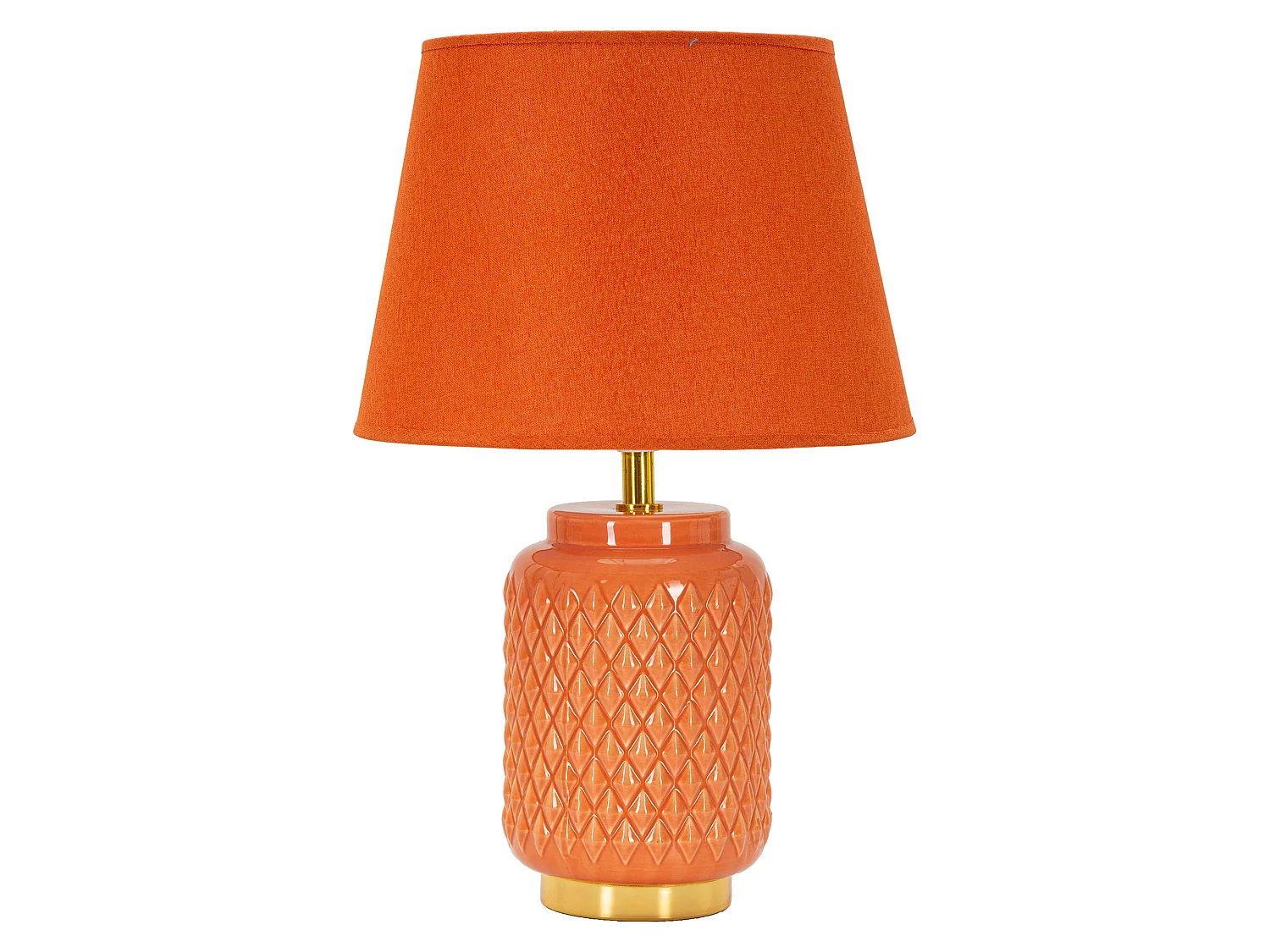 Lampadaire de Table Cordov, Nécessite 1 Ampoule, Orange, Douille E27, Abat-jour