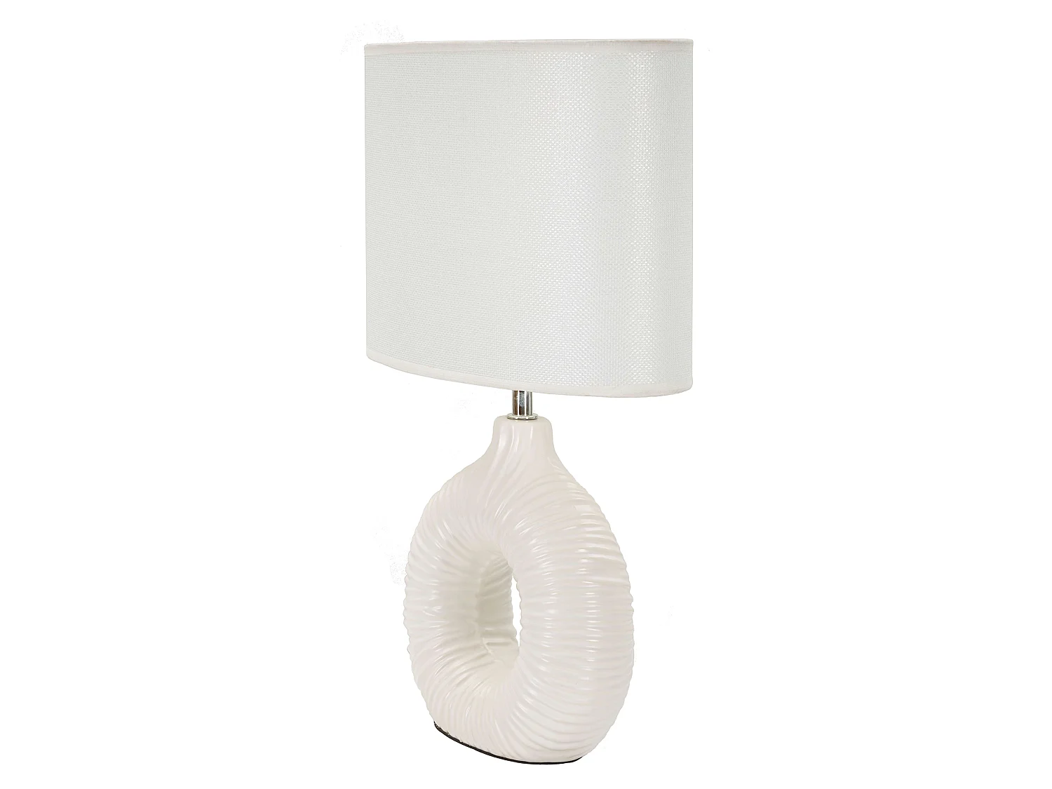 Lampe de Table Mirny, 1 Ampoule Nécessaire, Blanc, Douille E14, Abat-jour