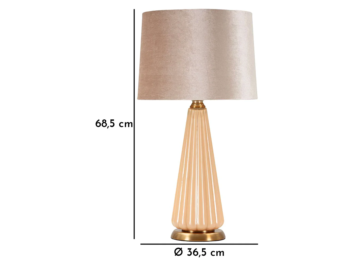 Lampadaire de Table Portre, Nécessite 1 Ampoule, Rose Nacré, Abat-jour, Douille e27