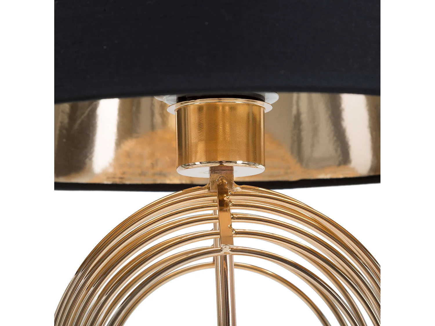 Lampadaire de Table Savann, Nécessite 1 Ampoule, Noir, Abat-jour, Douille e27